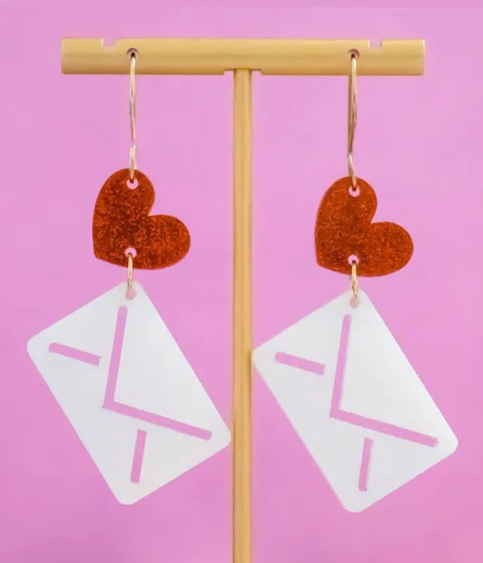 Love Letter Earrings sold by Unique Vintage