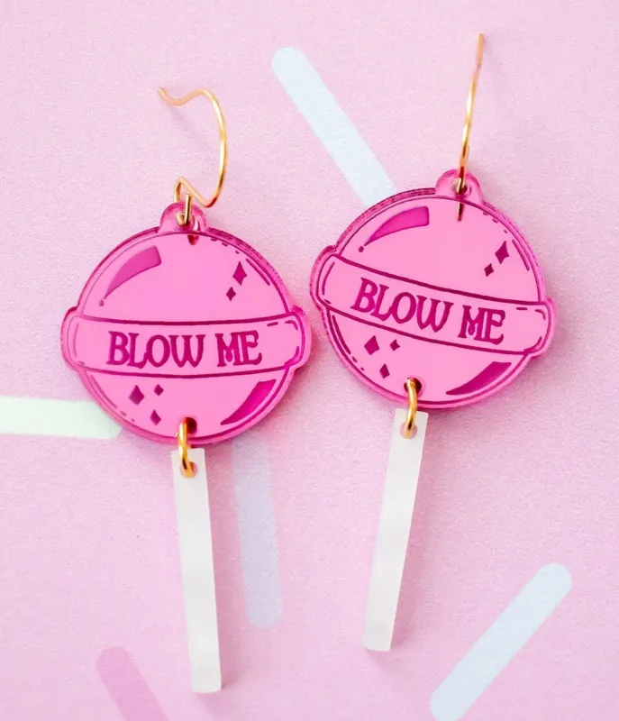 Blow Me Lollipop Earrings sold by Unique Vintage