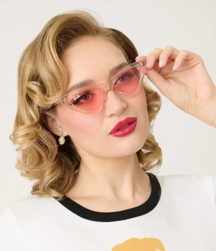 Barbie x Unique Vintage Pink Barbie Icon Cat Eye Sunglasses sold by Unique Vintage