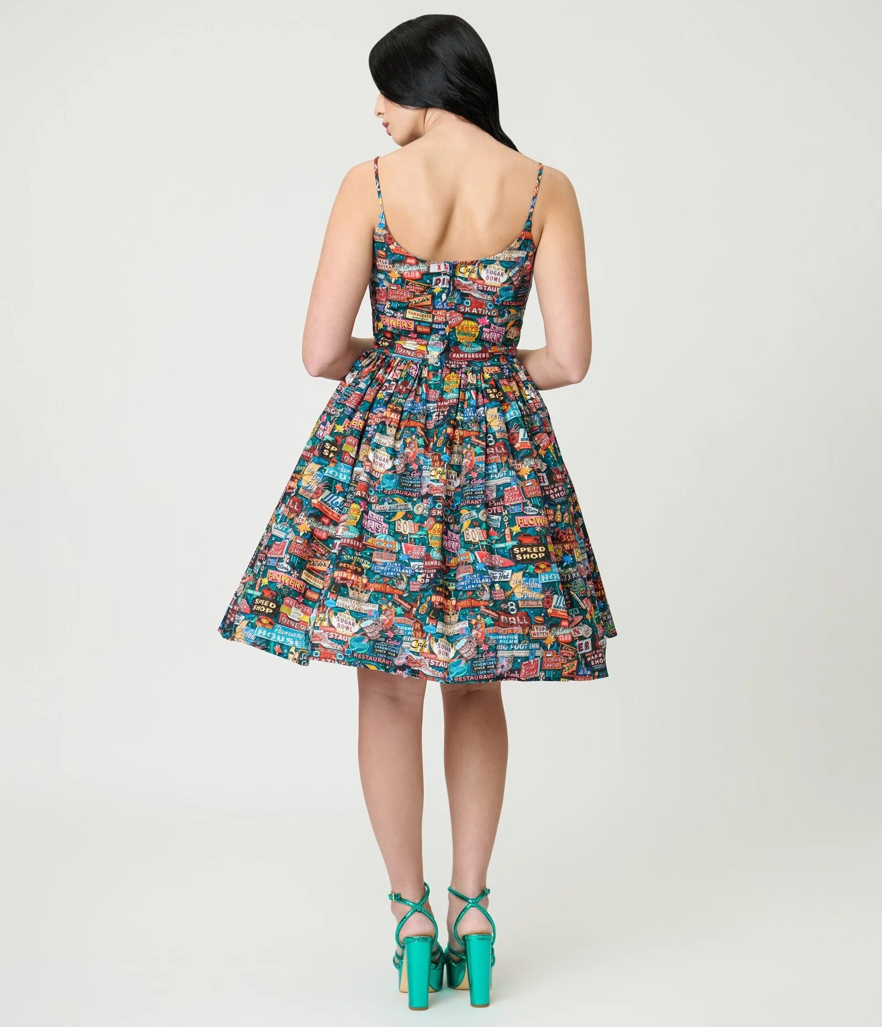 Bernie Dexter Neon Flashback Chelsea Swing Dress sold by Unique Vintage product image thumbnail 2