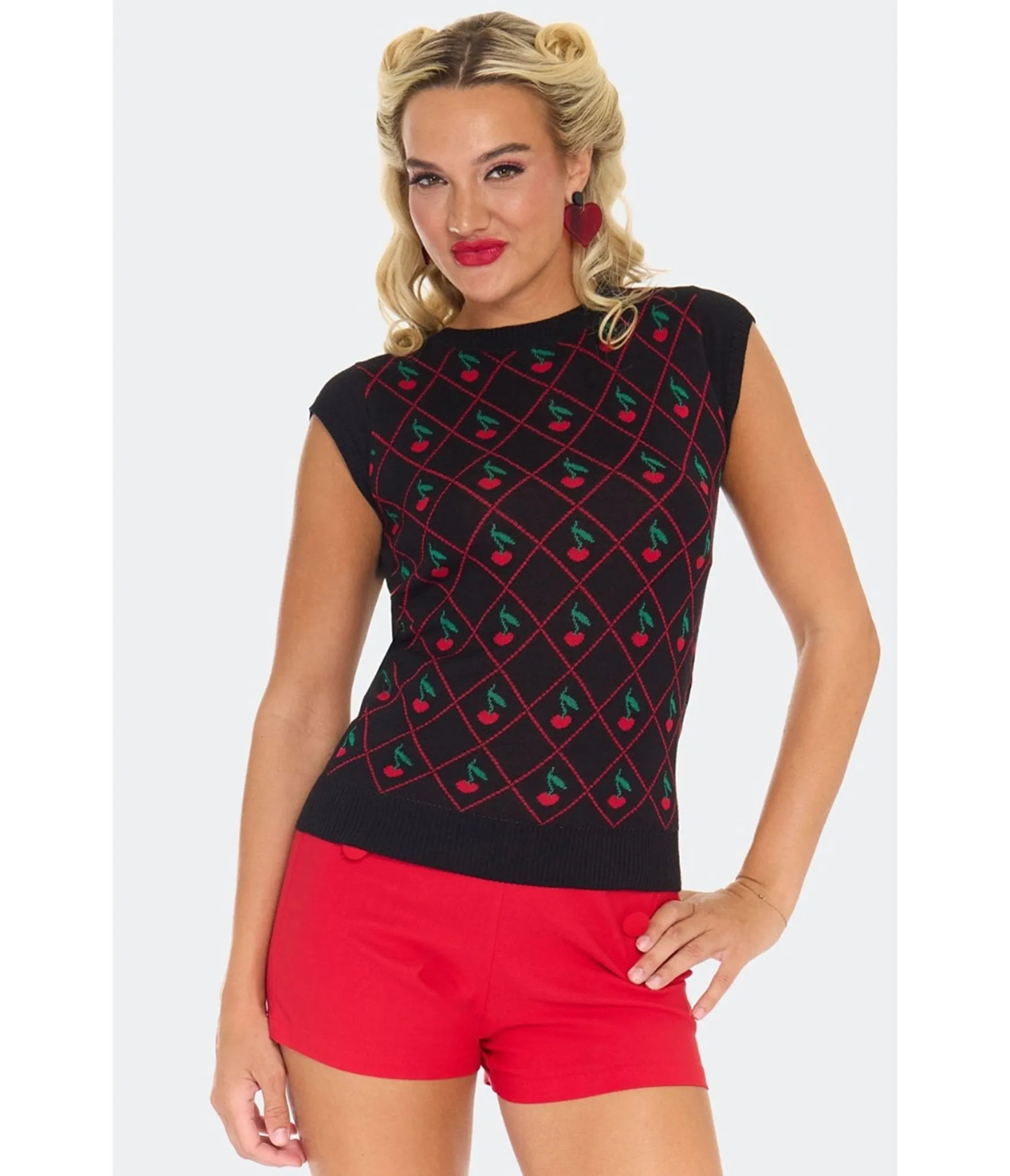 Voodoo Vixen Black Cherry Sweater sold by Unique Vintage