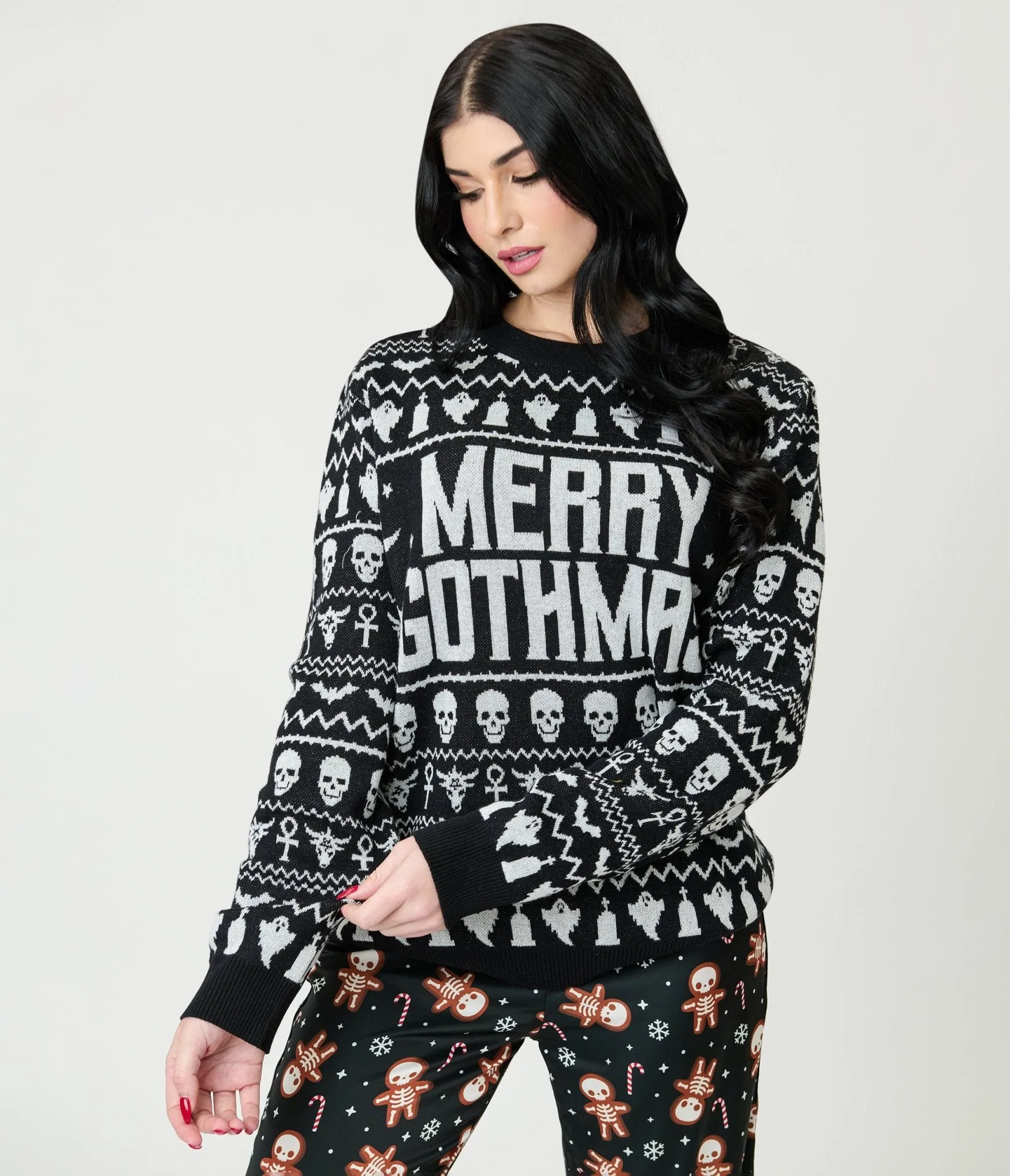 Merry Gothmas Fair Isle Sweater sold by Unique Vintage product image thumbnail 3