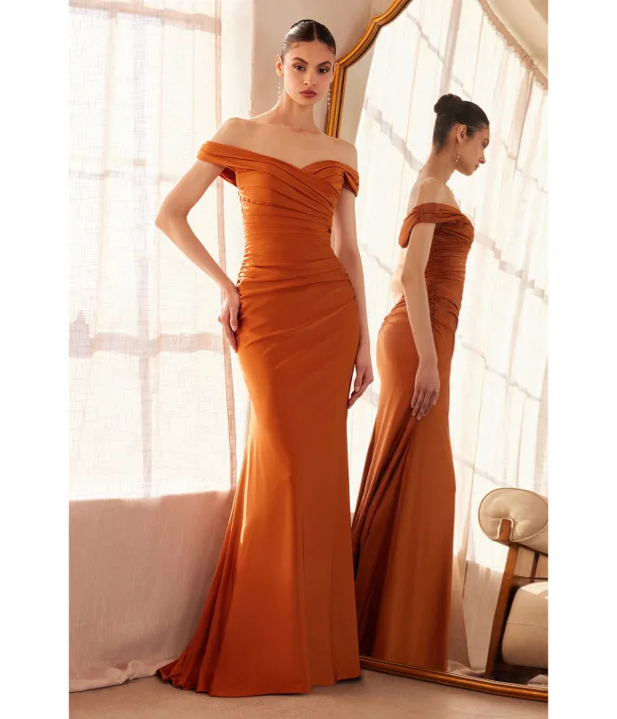 LaDivine by Cinderella Divine Sienna Ruched Sweetheart Neck Bridesmaid Gown sold by Unique Vintage