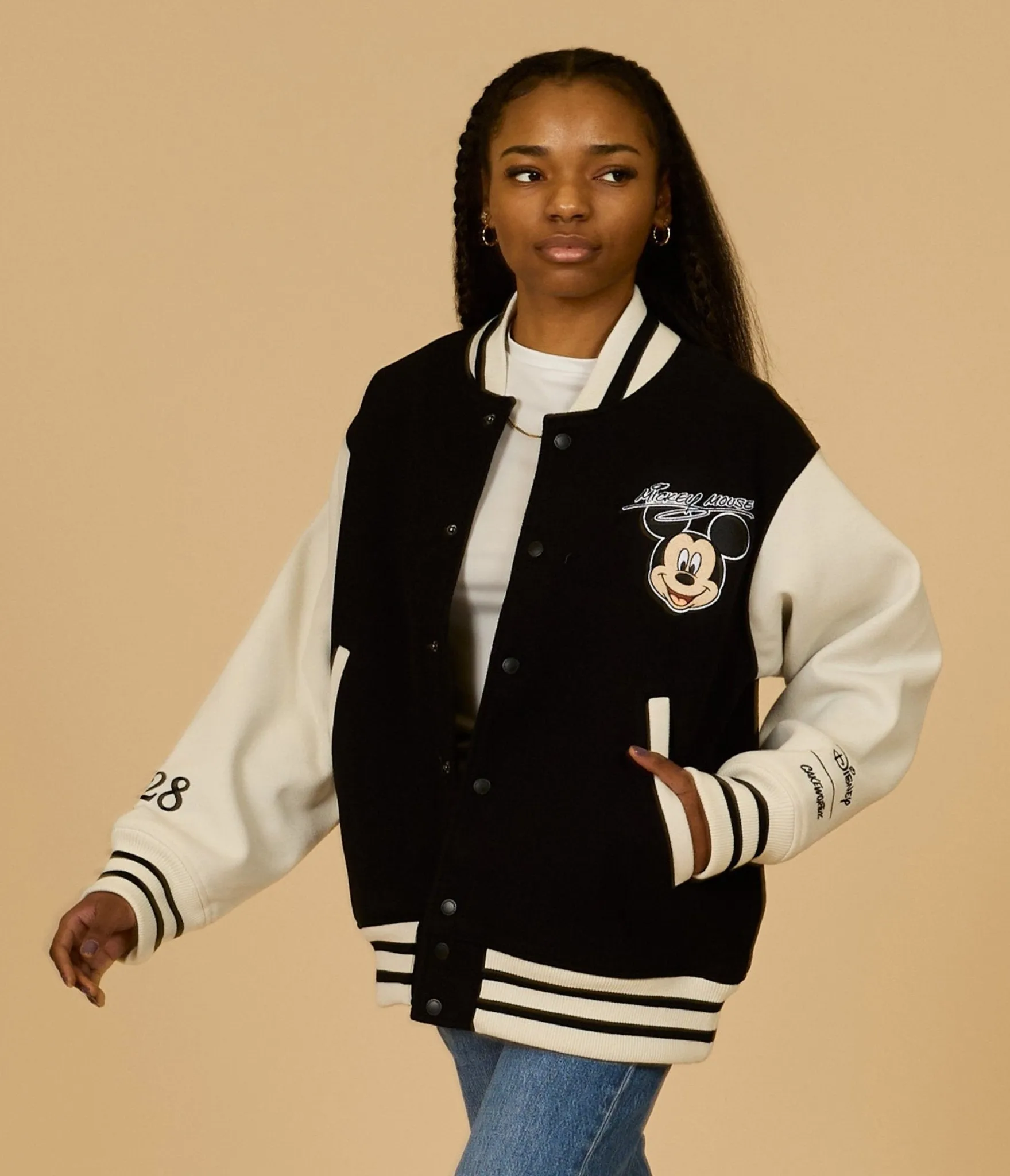 Cakeworthy Mickey & Friends Varsity Jacket sold by Unique Vintage
