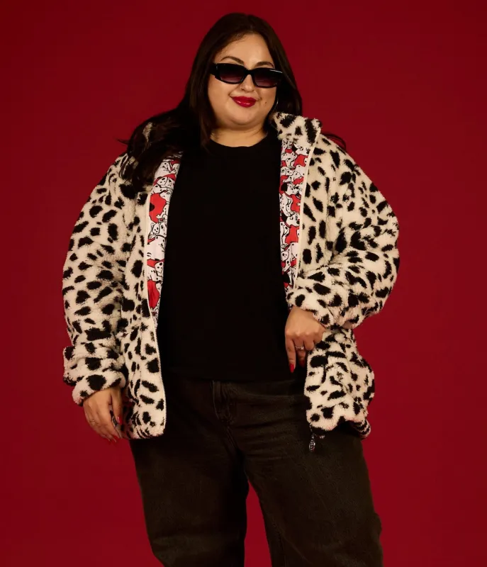 Cakeworthy Disney 101 Dalmatians Print Sherpa Jacket sold by Unique Vintage