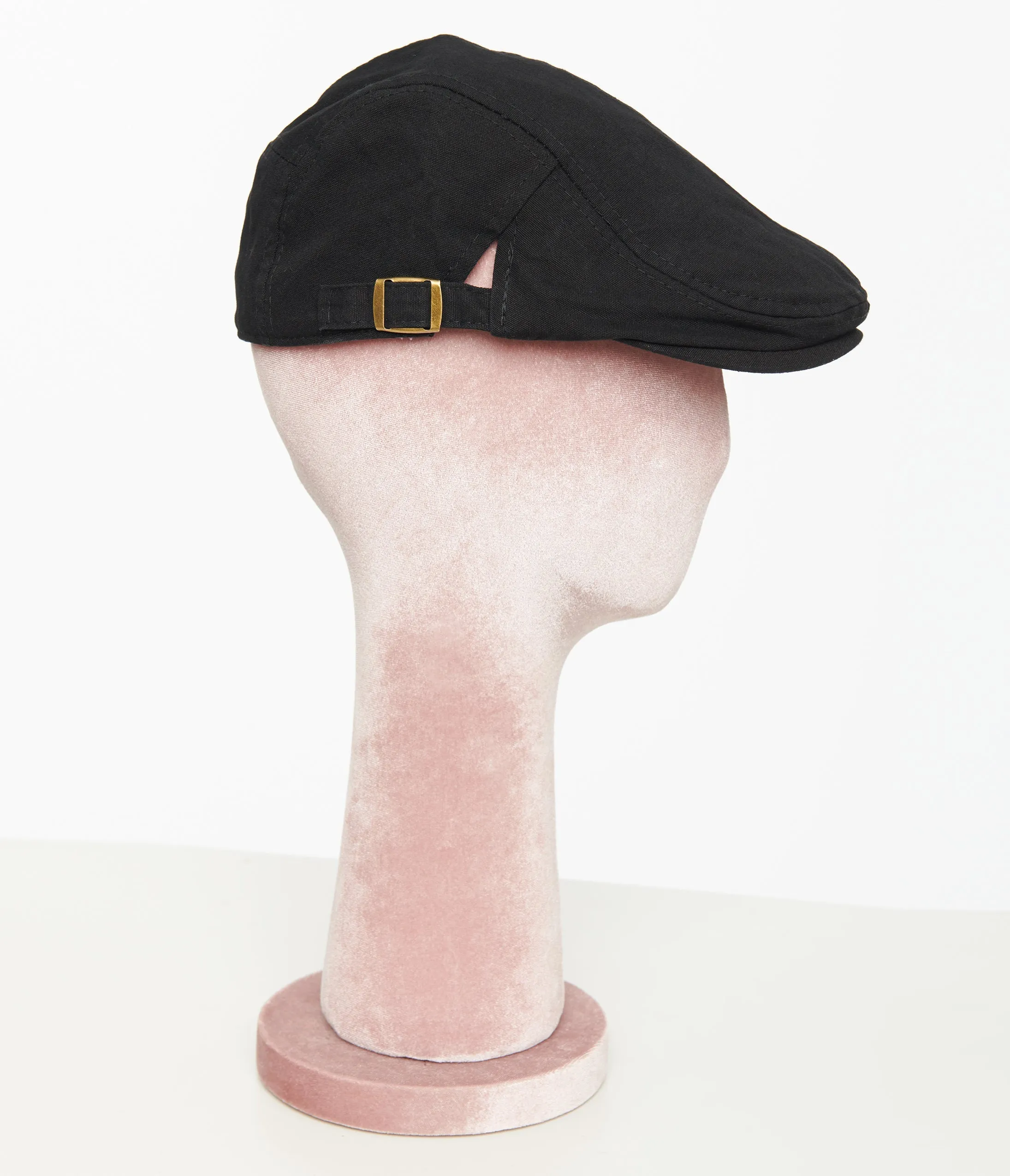 1930s Black Cotton Ivy Newsboy Cap sold by Unique Vintage product image thumbnail 3