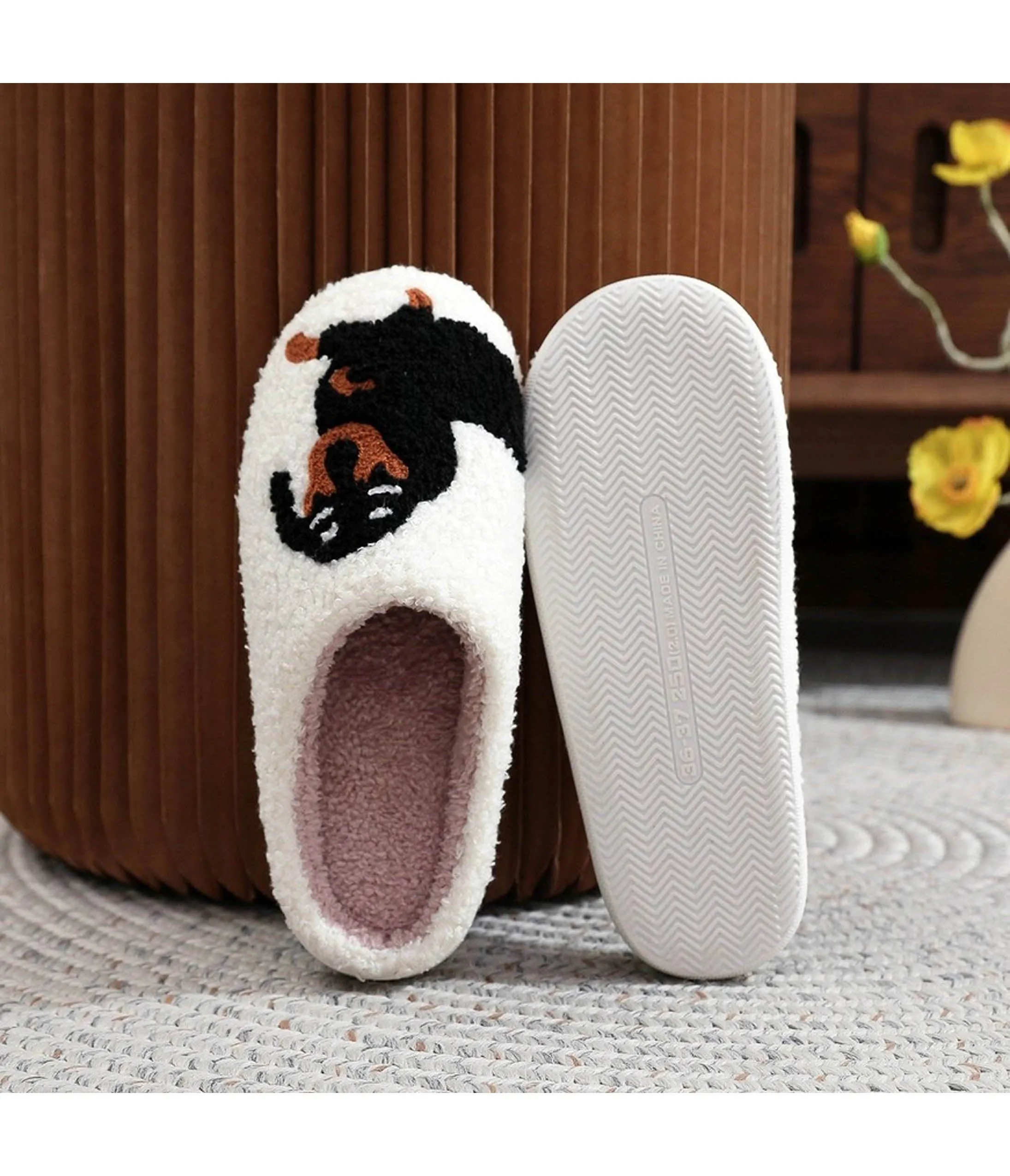 Dachshund Embroidered Cotton Slippers sold by Unique Vintage product image thumbnail 4