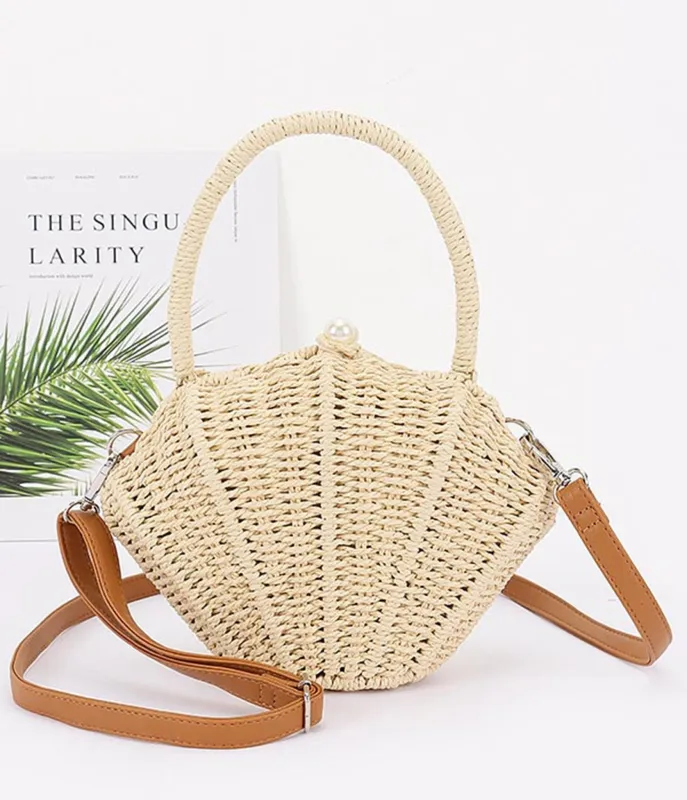 Ivory Handmade Shell Clutch sold by Unique Vintage