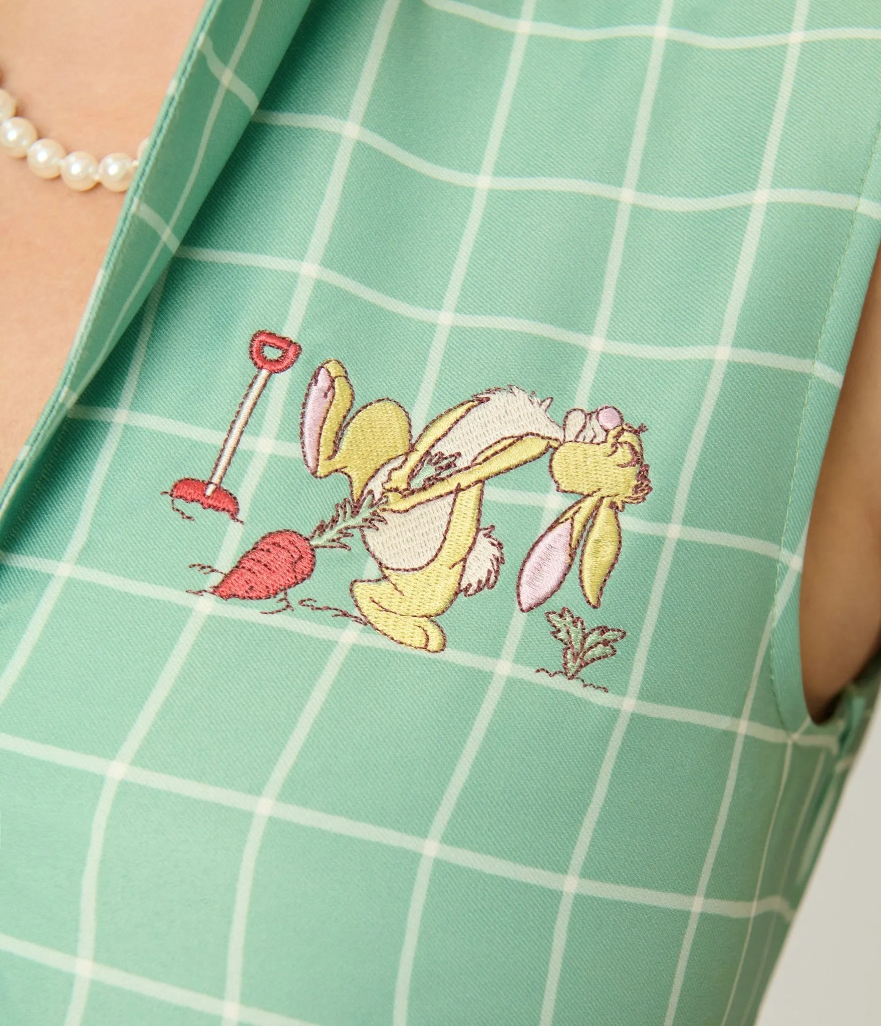 Disney Winnie the Pooh x Unique Vintage Green Plaid Edith Swing Dress sold by Unique Vintage product image thumbnail 5