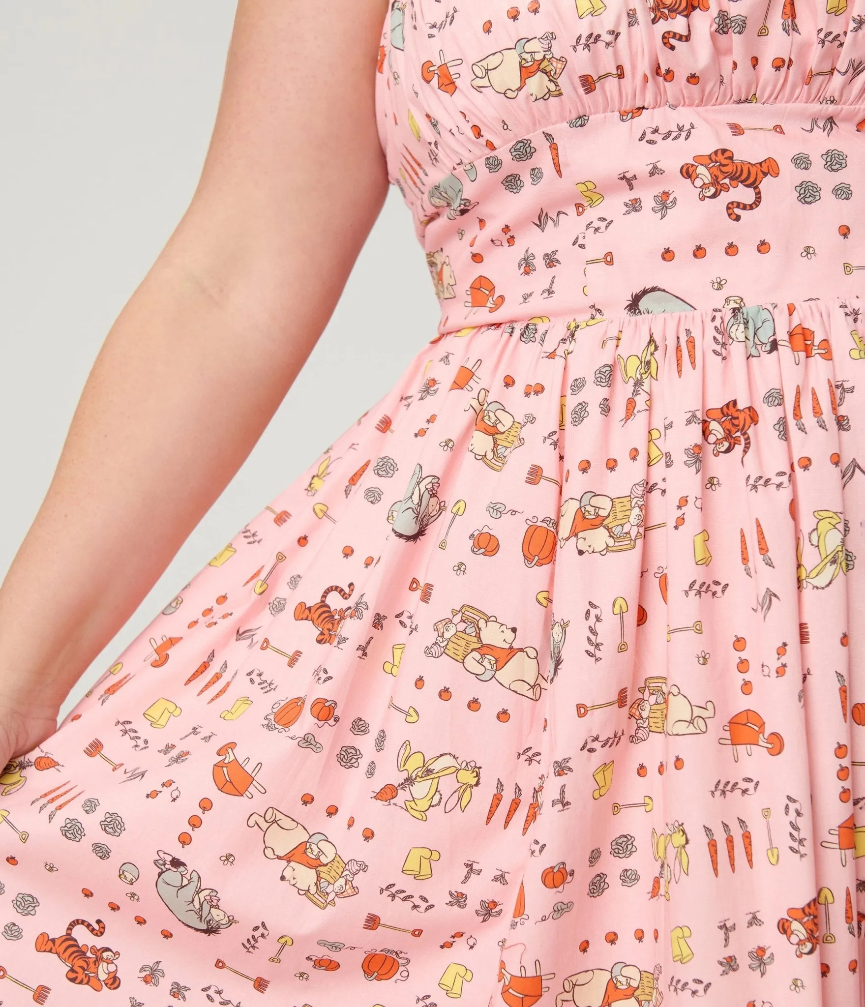 Disney Winnie the Pooh x Unique Vintage Plus Size Pooh Farm Cotton Swing Dress sold by Unique Vintage product image thumbnail 5