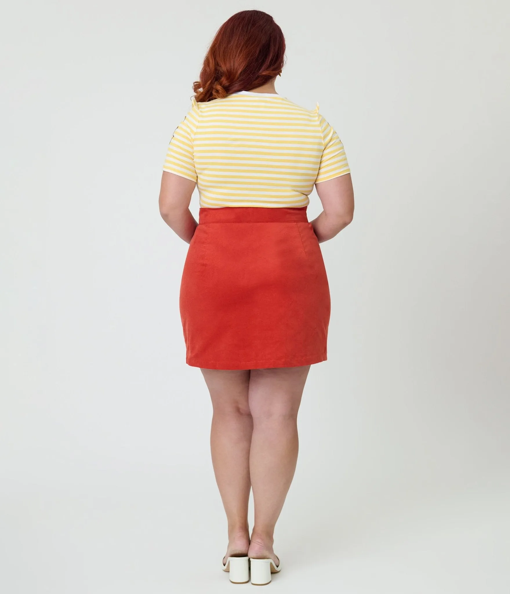 Disney Winnie the Pooh Collection by Smak Parlour Plus Size Red Embroidered Pocket Mini Skirt sold by Unique Vintage product image thumbnail 3
