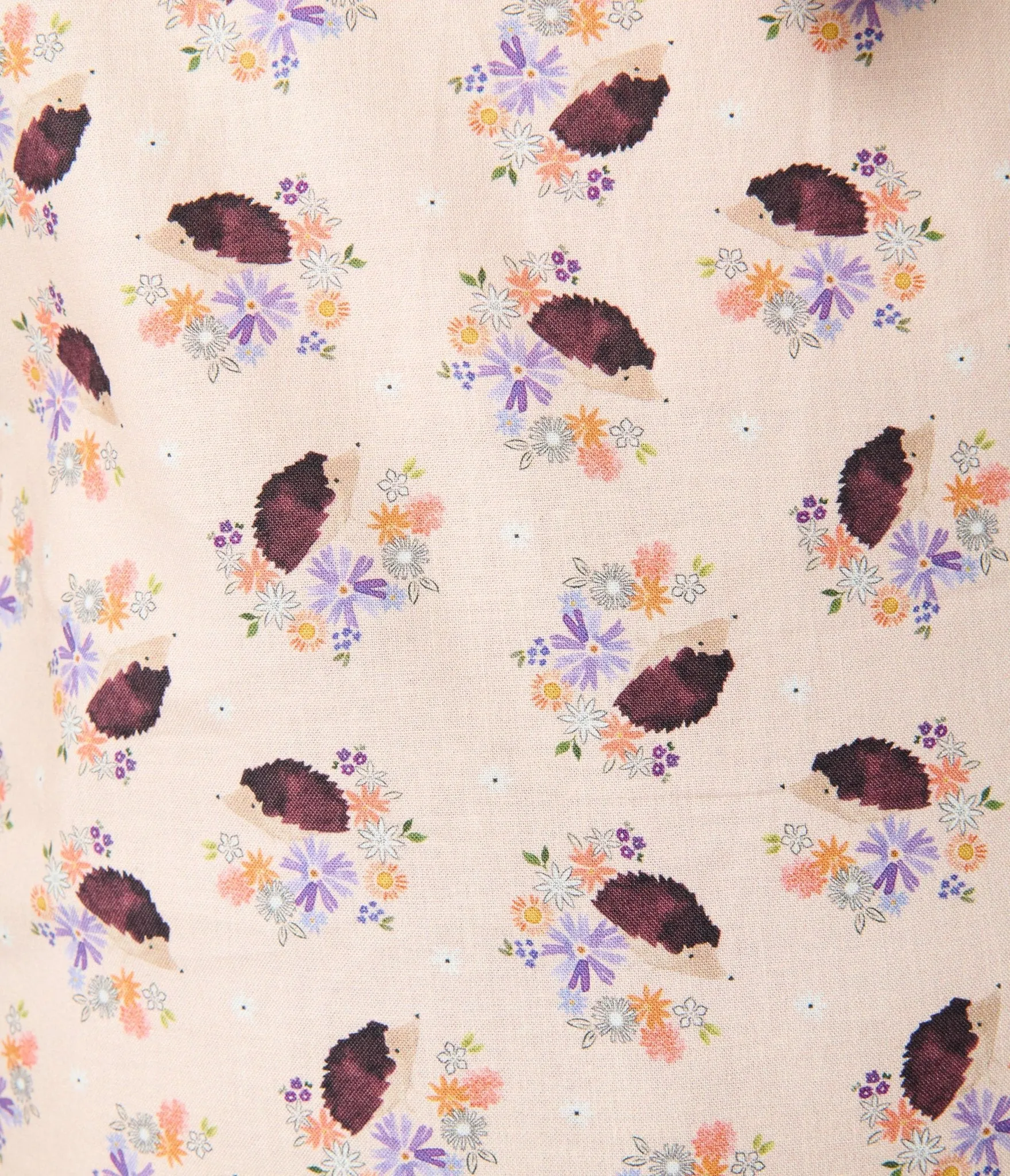 Retrolicious Plus Size Peach Hedgehog Cotton Bow Blouse sold by Unique Vintage product image thumbnail 5