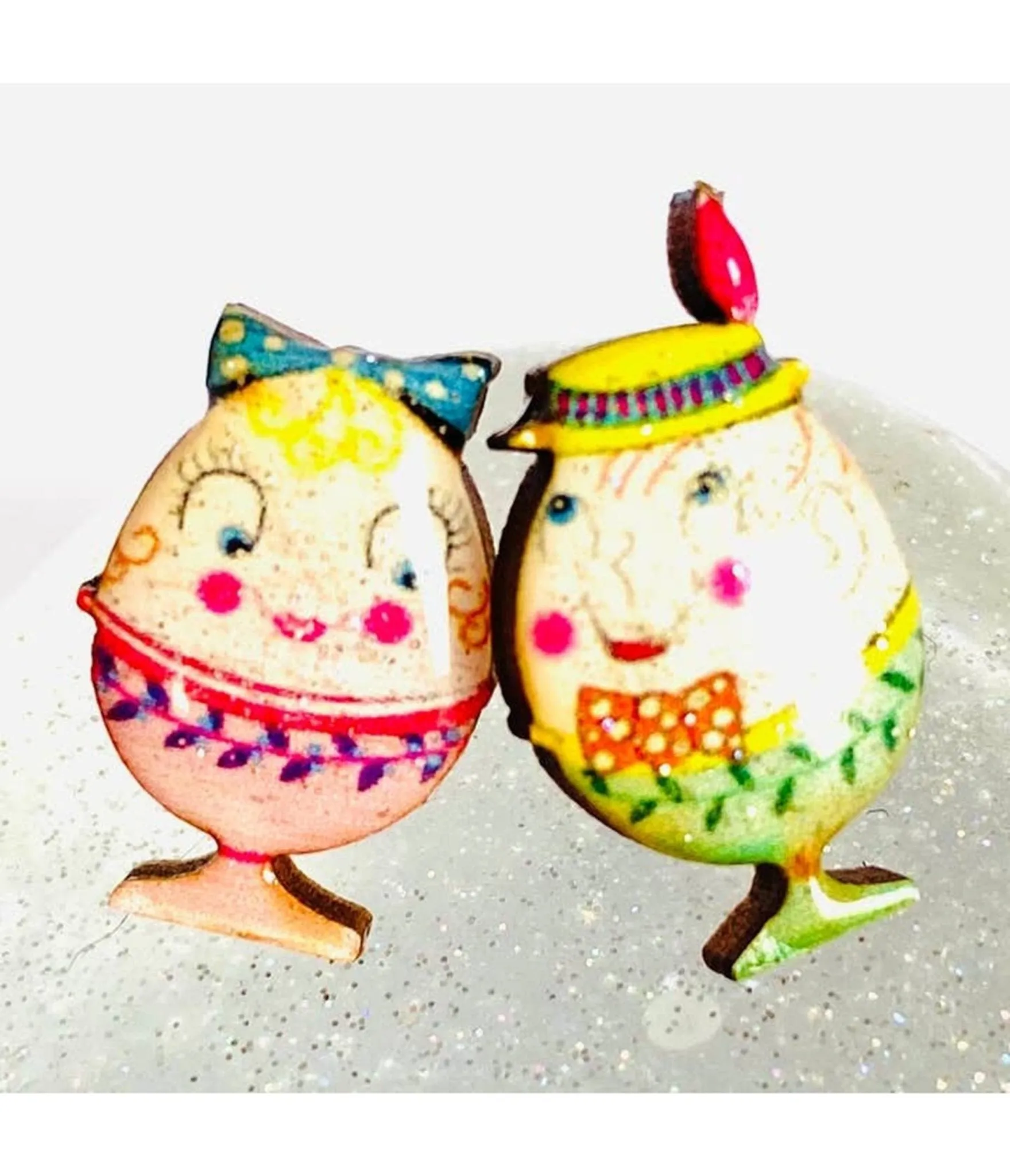 Easter Egg Couple Earrings sold by Unique Vintage product image thumbnail 3