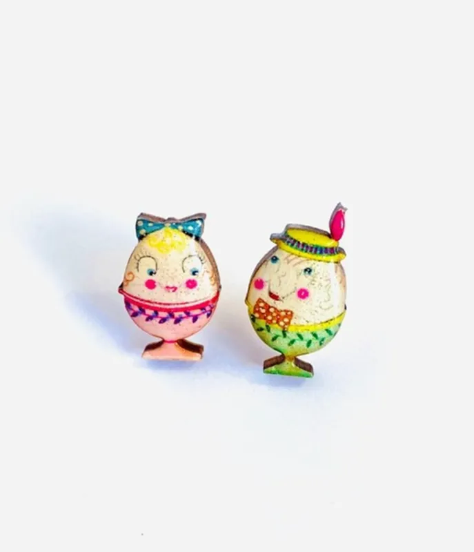 Easter Egg Couple Earrings sold by Unique Vintage
