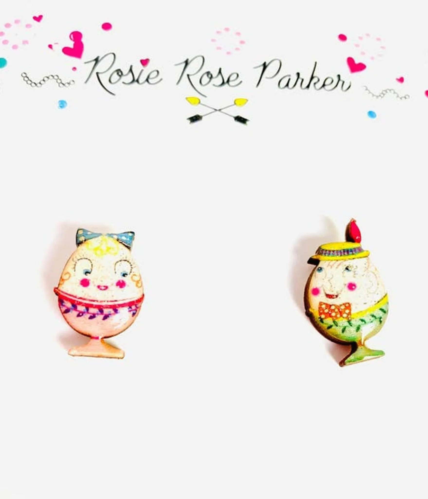 Easter Egg Couple Earrings sold by Unique Vintage product image thumbnail 4