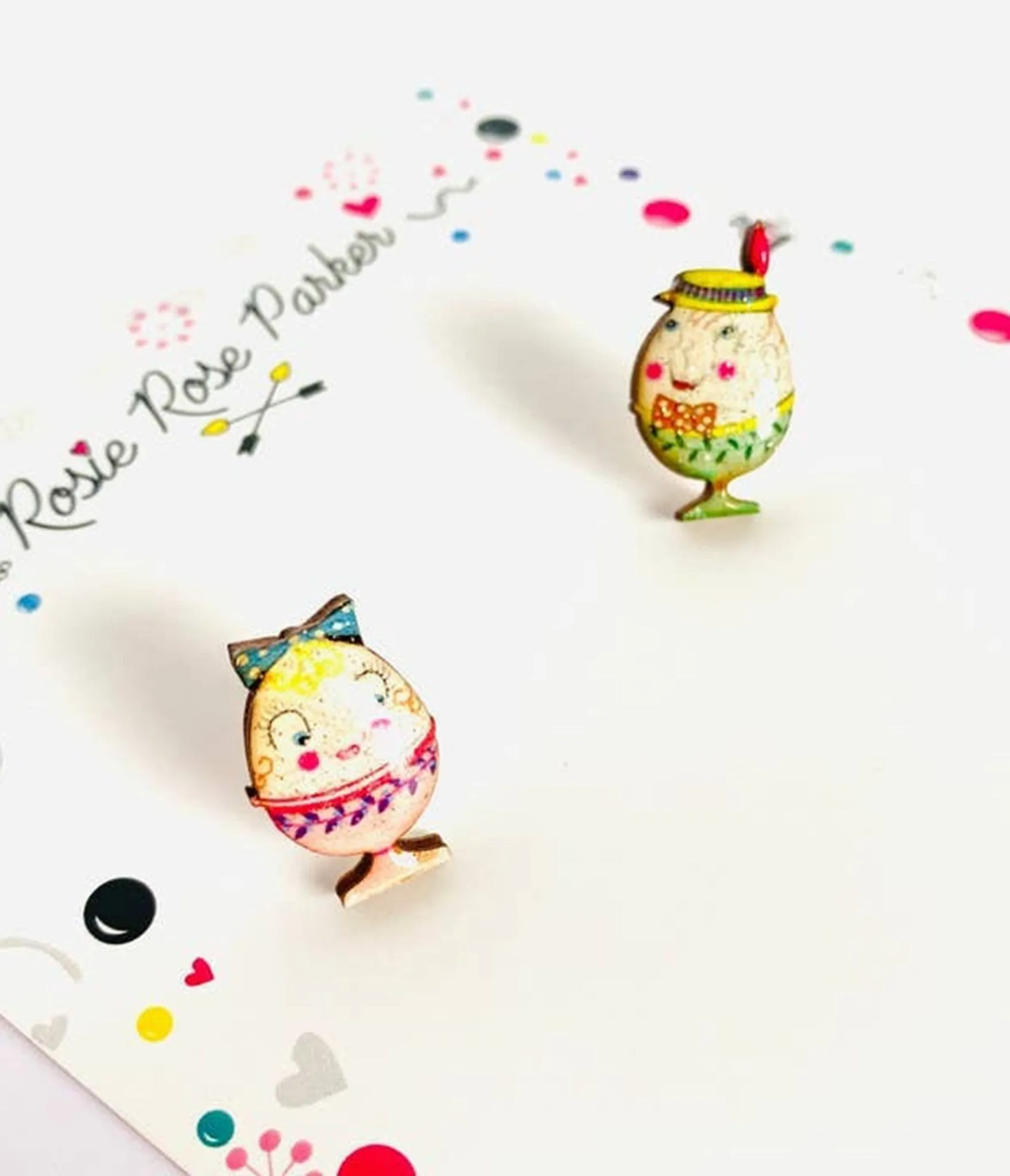 Easter Egg Couple Earrings sold by Unique Vintage product image thumbnail 5