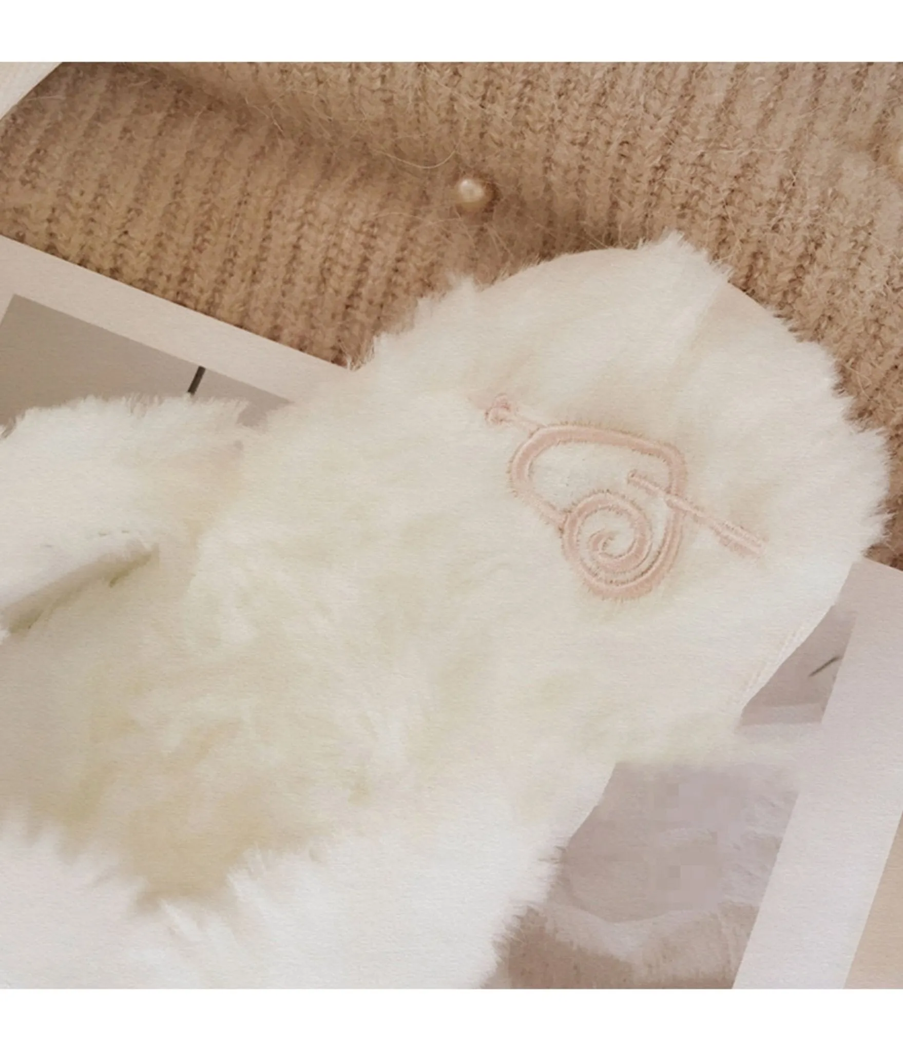 White Rabbit Cotton Slippers sold by Unique Vintage product image thumbnail 5