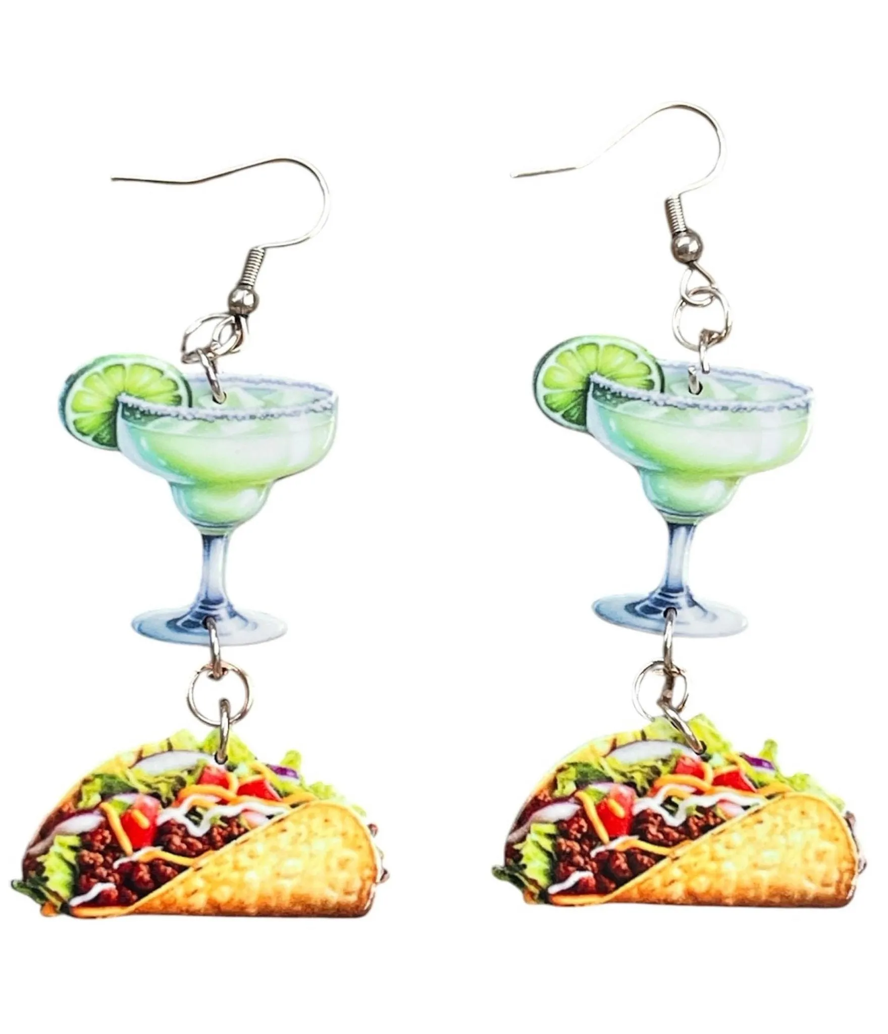 Tacos & Tequila Earrings sold by Unique Vintage