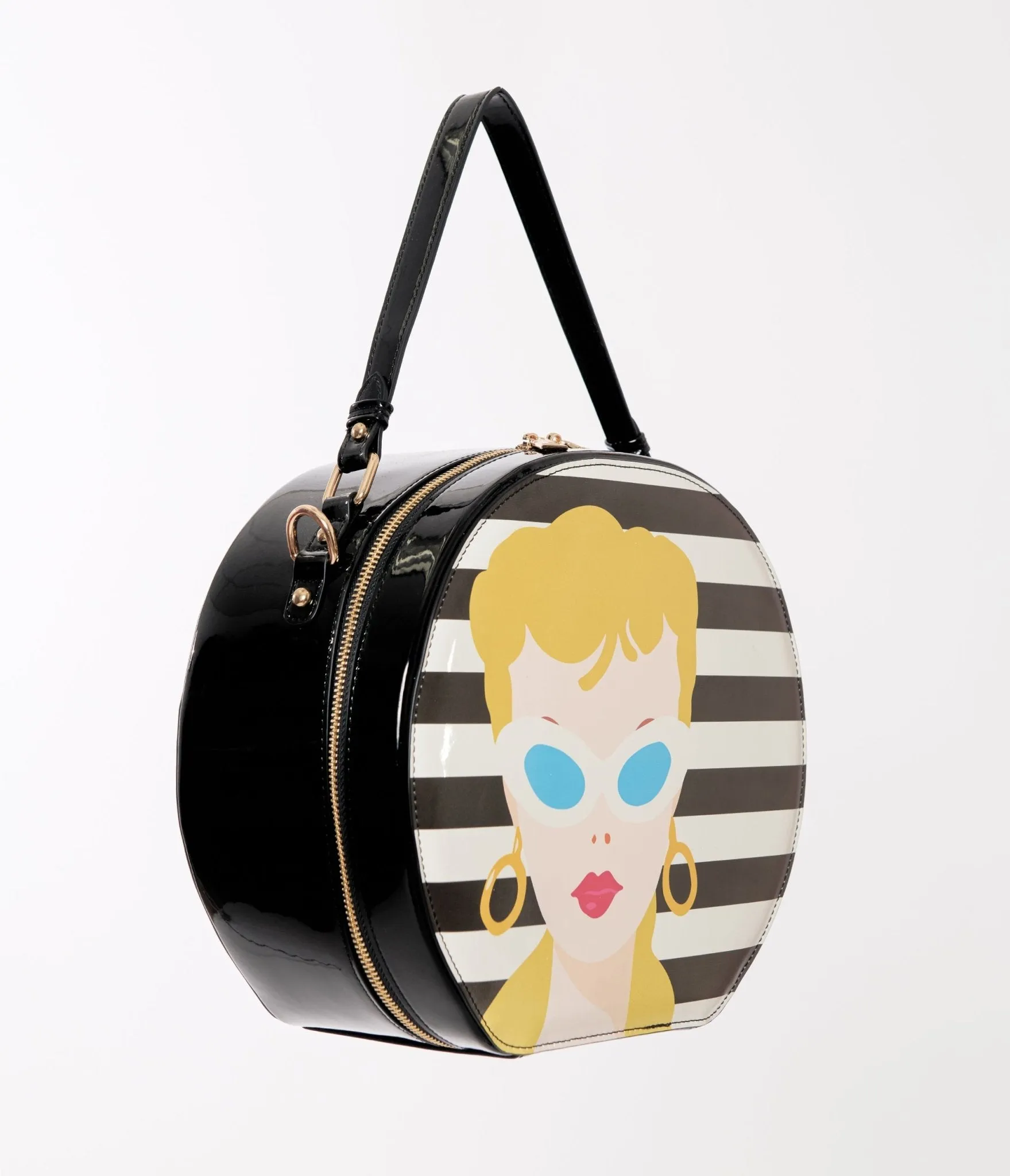 Barbie™ x Unique Vintage Classic Barbie Icon Leatherette Circle Bag sold by Unique Vintage product image thumbnail 4