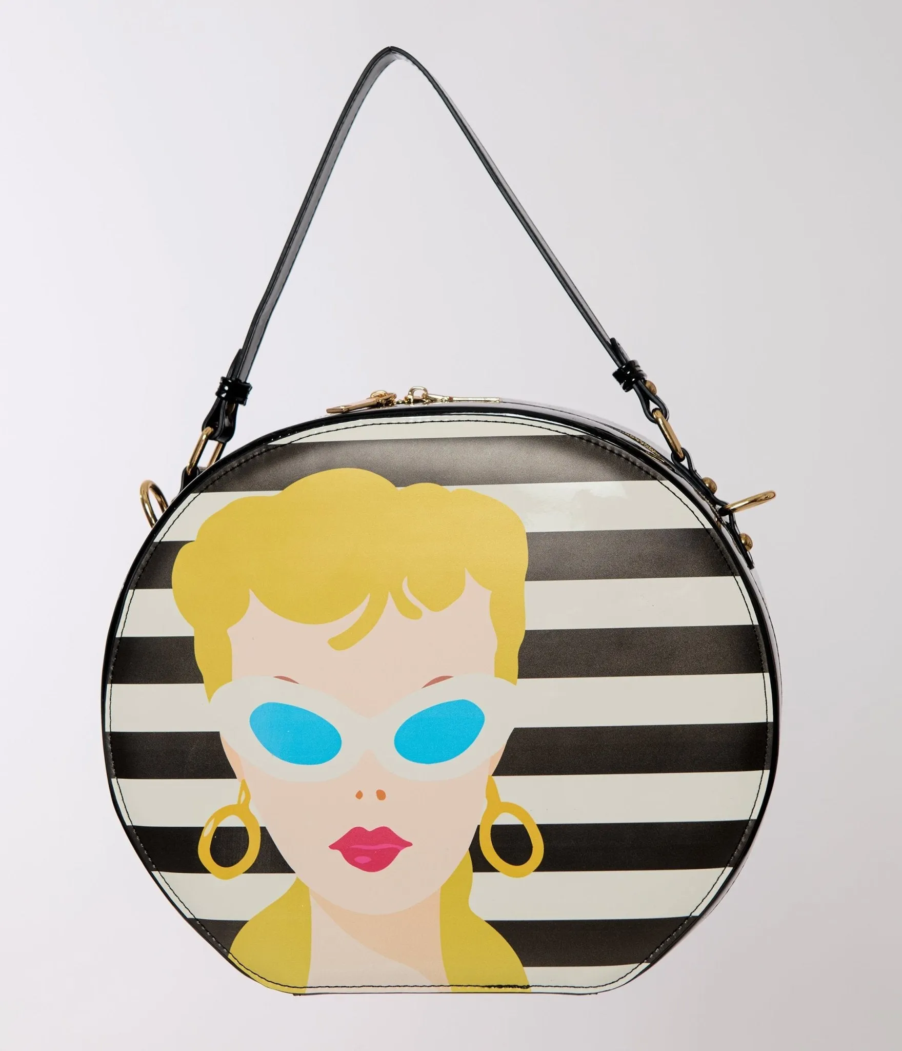 Barbie™ x Unique Vintage Classic Barbie Icon Leatherette Circle Bag sold by Unique Vintage