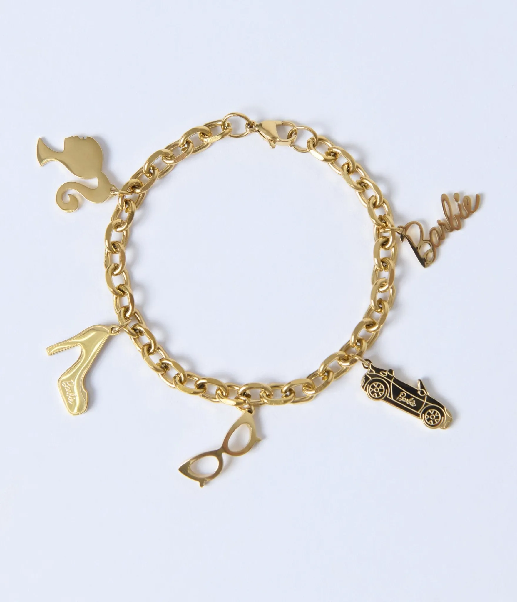 Barbie™ x Unique Vintage Gold Charm Bracelet sold by Unique Vintage