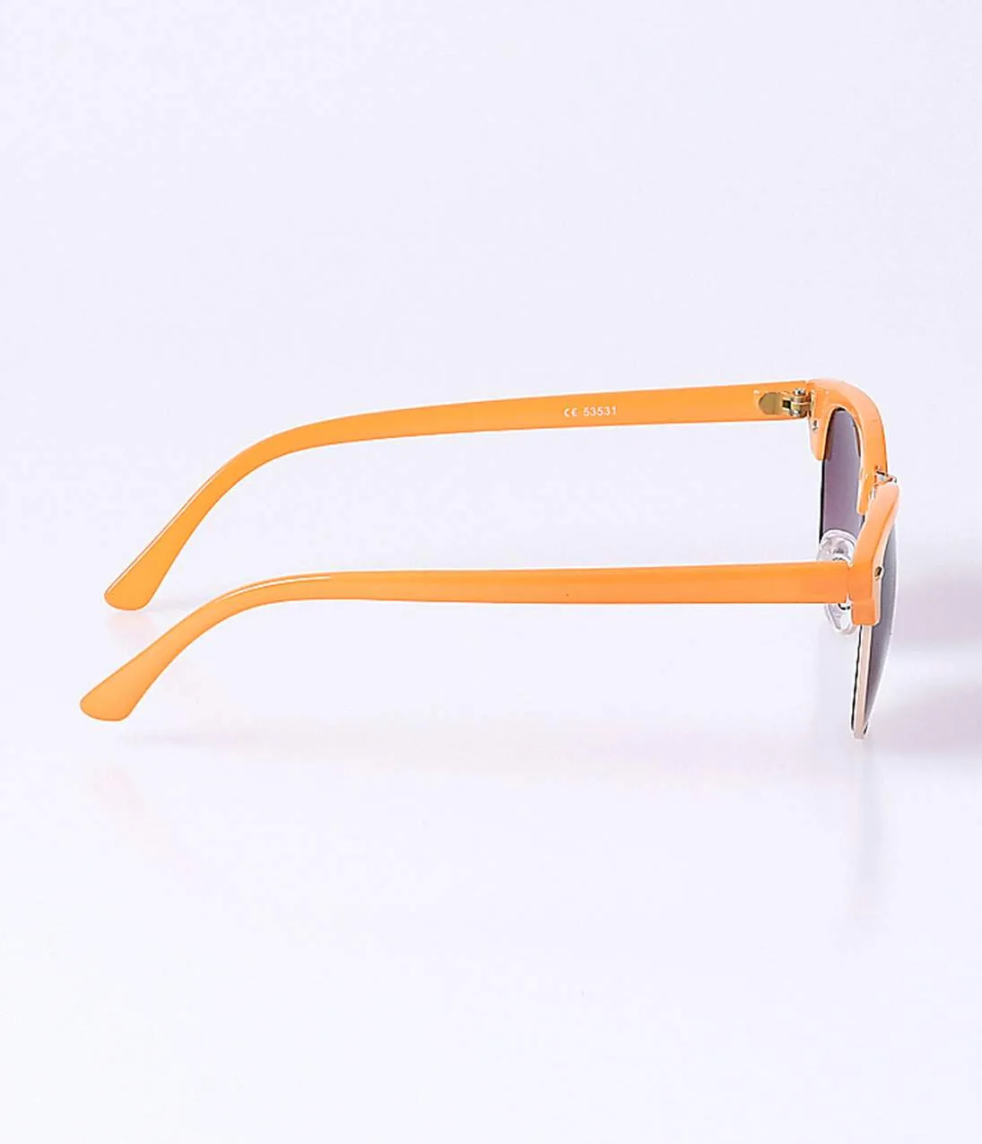 Retro Orange Sorbet Tinted Square Sunglasses sold by Unique Vintage product image thumbnail 3