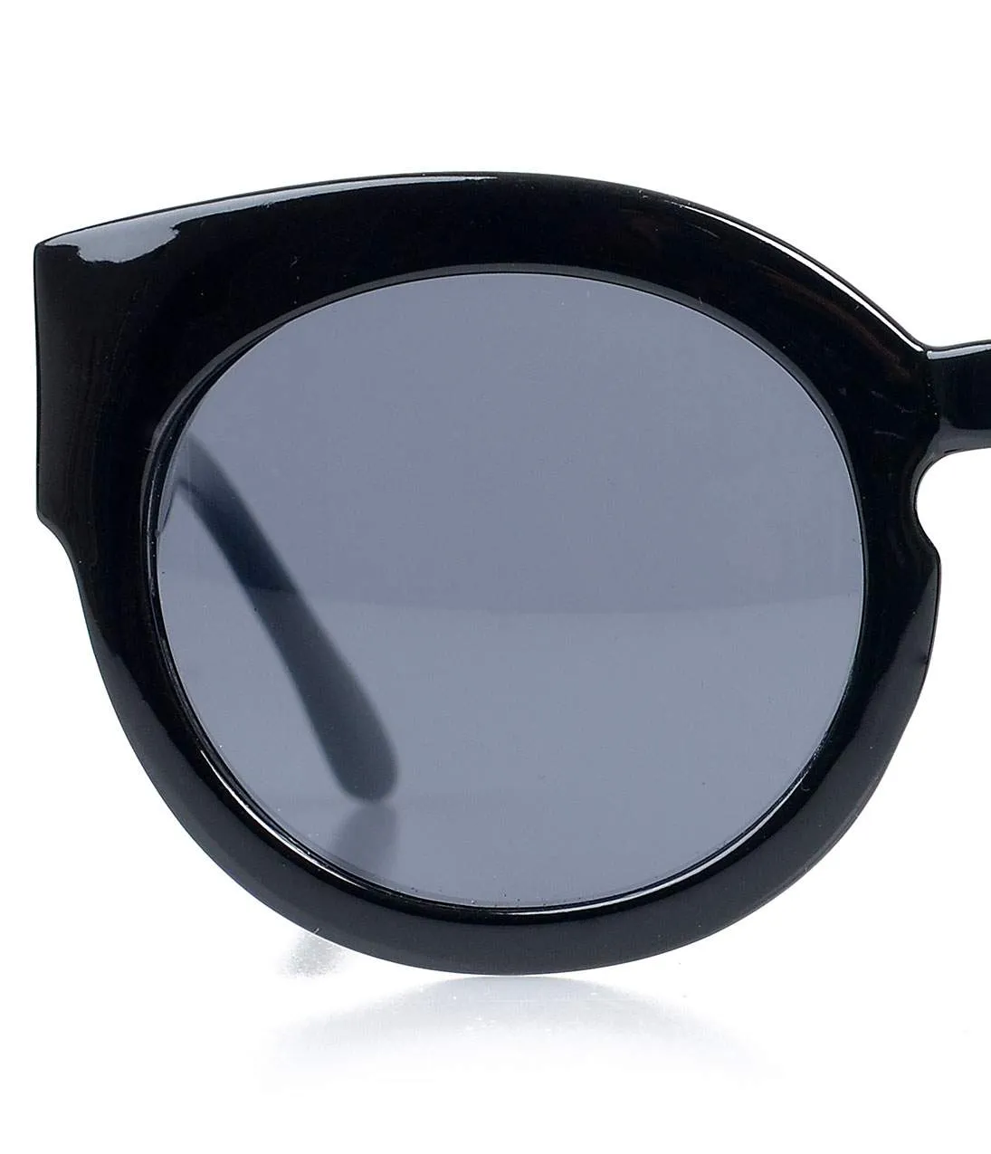 Black Sophia Rounded Retro Sunglasses sold by Unique Vintage product image thumbnail 3