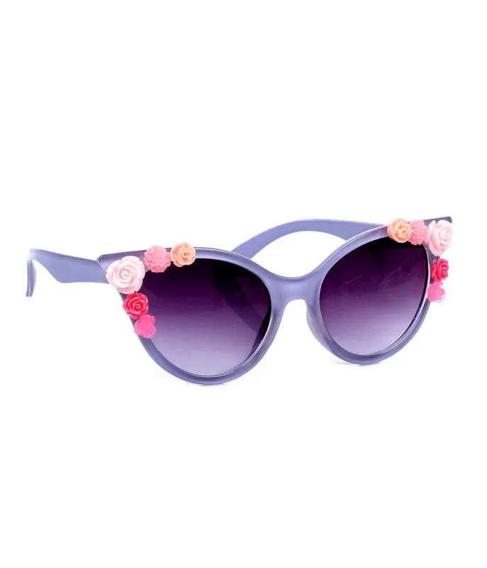 Purple & Floral Lola Sunglasses sold by Unique Vintage
