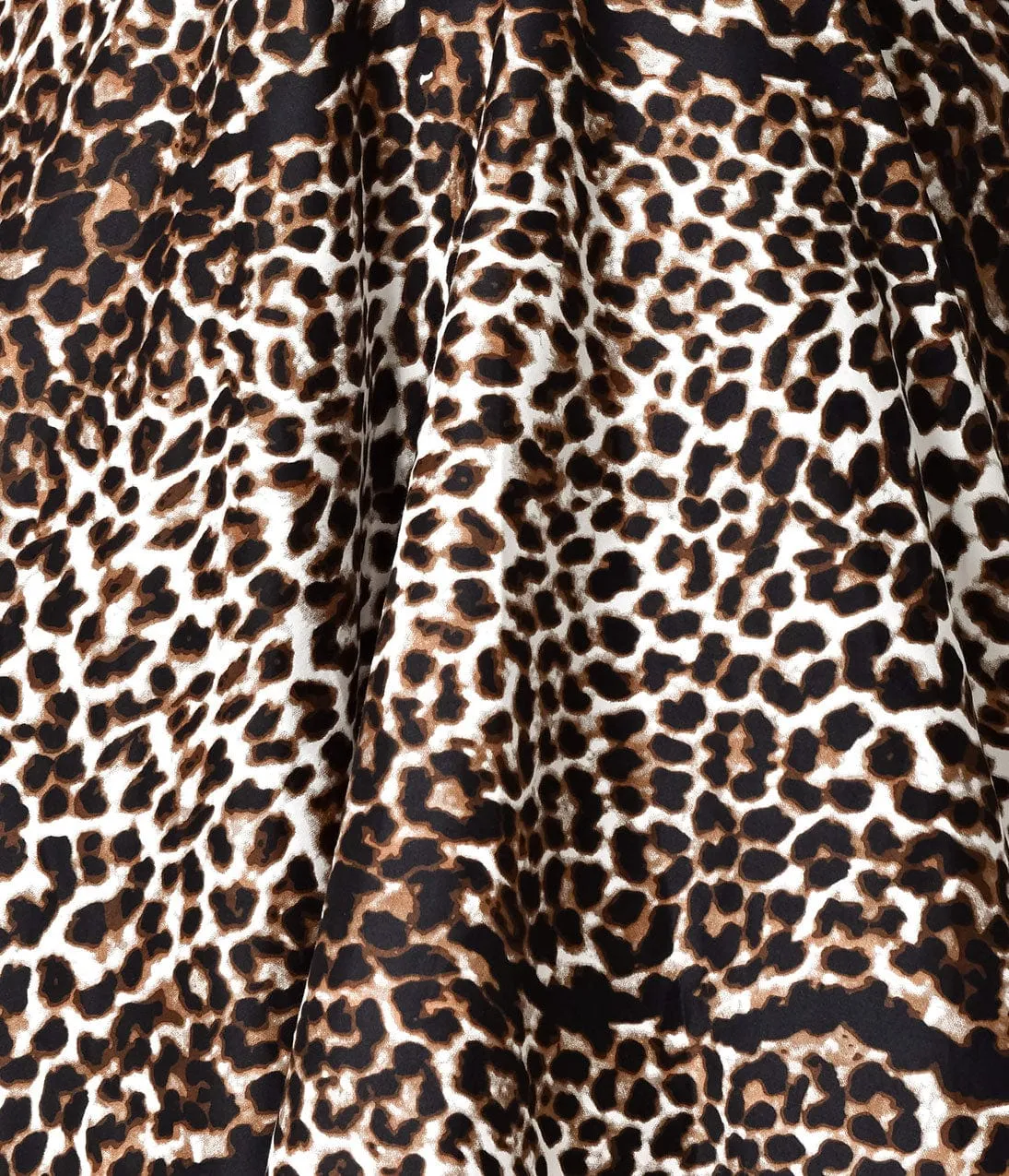 Unique Vintage Plus Size 1950s Leopard Print Delores Swing Dress with Sleeves sold by Unique Vintage product image thumbnail 3