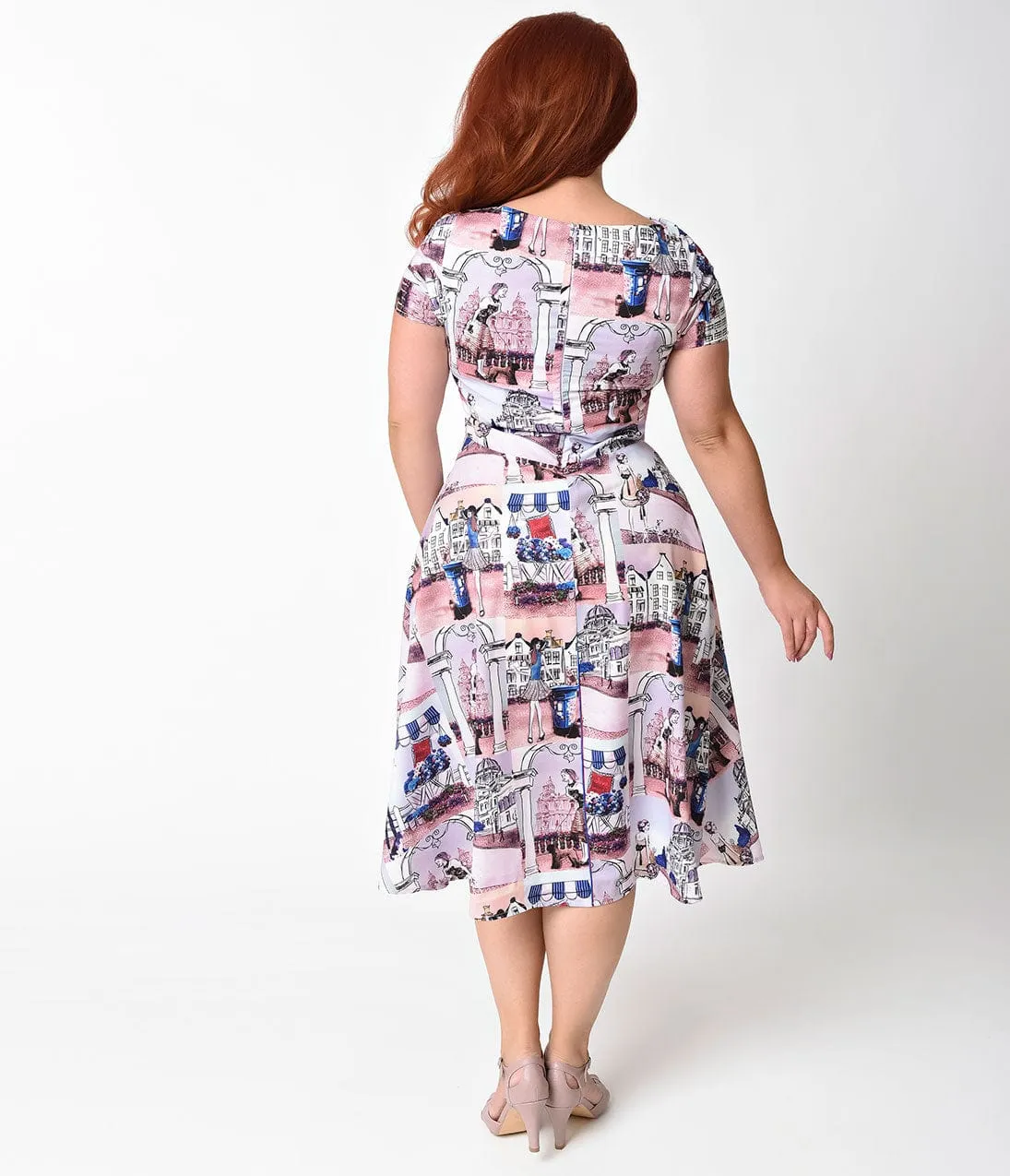 Unique Vintage Plus Size Light Purple Promenade Amelia Swing Dress sold by Unique Vintage product image thumbnail 5