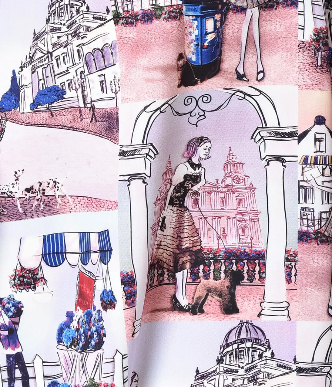 Unique Vintage Plus Size Light Purple Promenade Amelia Swing Dress sold by Unique Vintage product image thumbnail 3