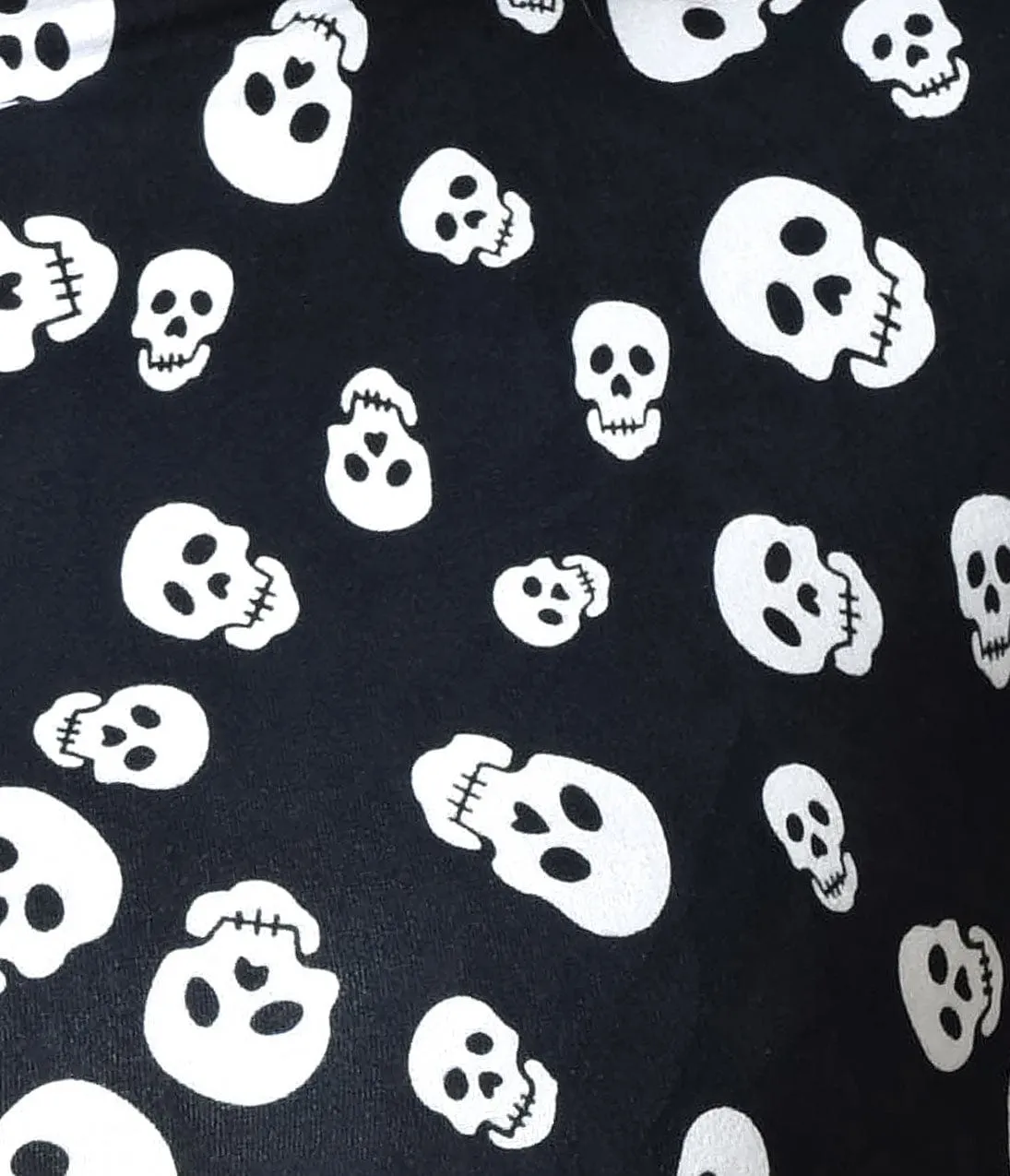 Unique Vintage 1960s Black Skull Print Stretch Knit Cap Sleeve Holly Wiggle Dress sold by Unique Vintage product image thumbnail 3