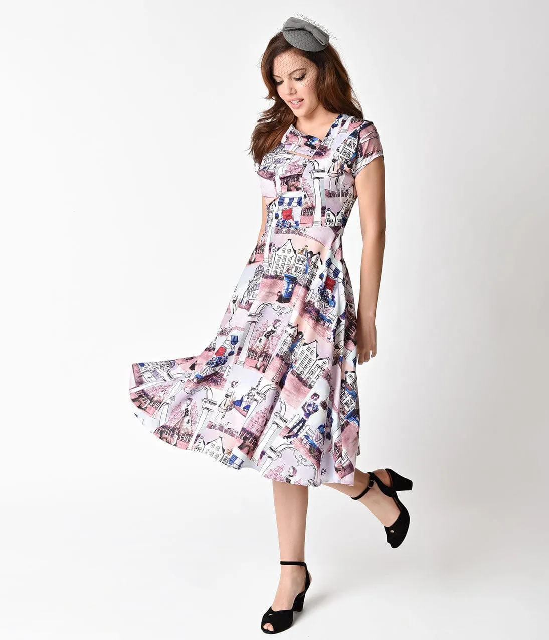 Unique Vintage Light Purple Promenade Amelia Swing Dress sold by Unique Vintage product image thumbnail 5