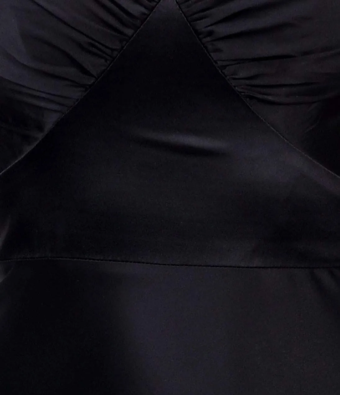 Unique Vintage 1930s Style Black Satin Harlow Gown sold by Unique Vintage product image thumbnail 3