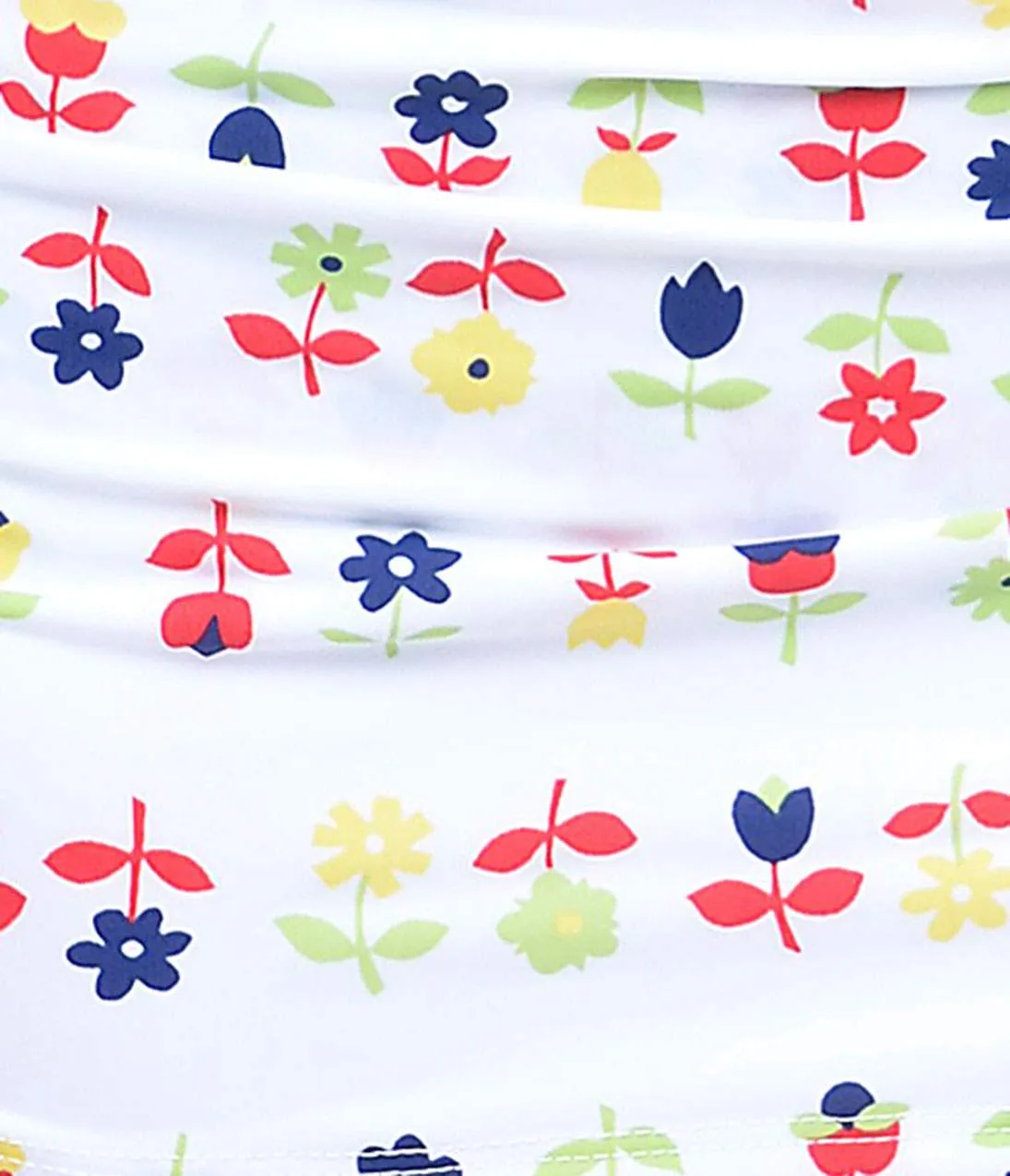 1950s Style White & Multi Floral Cindy Two Piece Swimsuit sold by Unique Vintage product image thumbnail 4