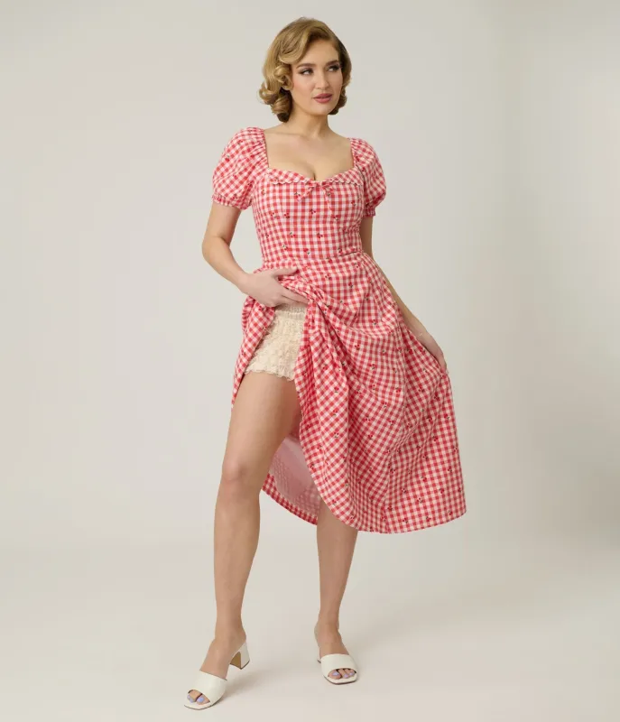 Unique Vintage White High Waist Ruffle Bloomers made by Unique Vintage