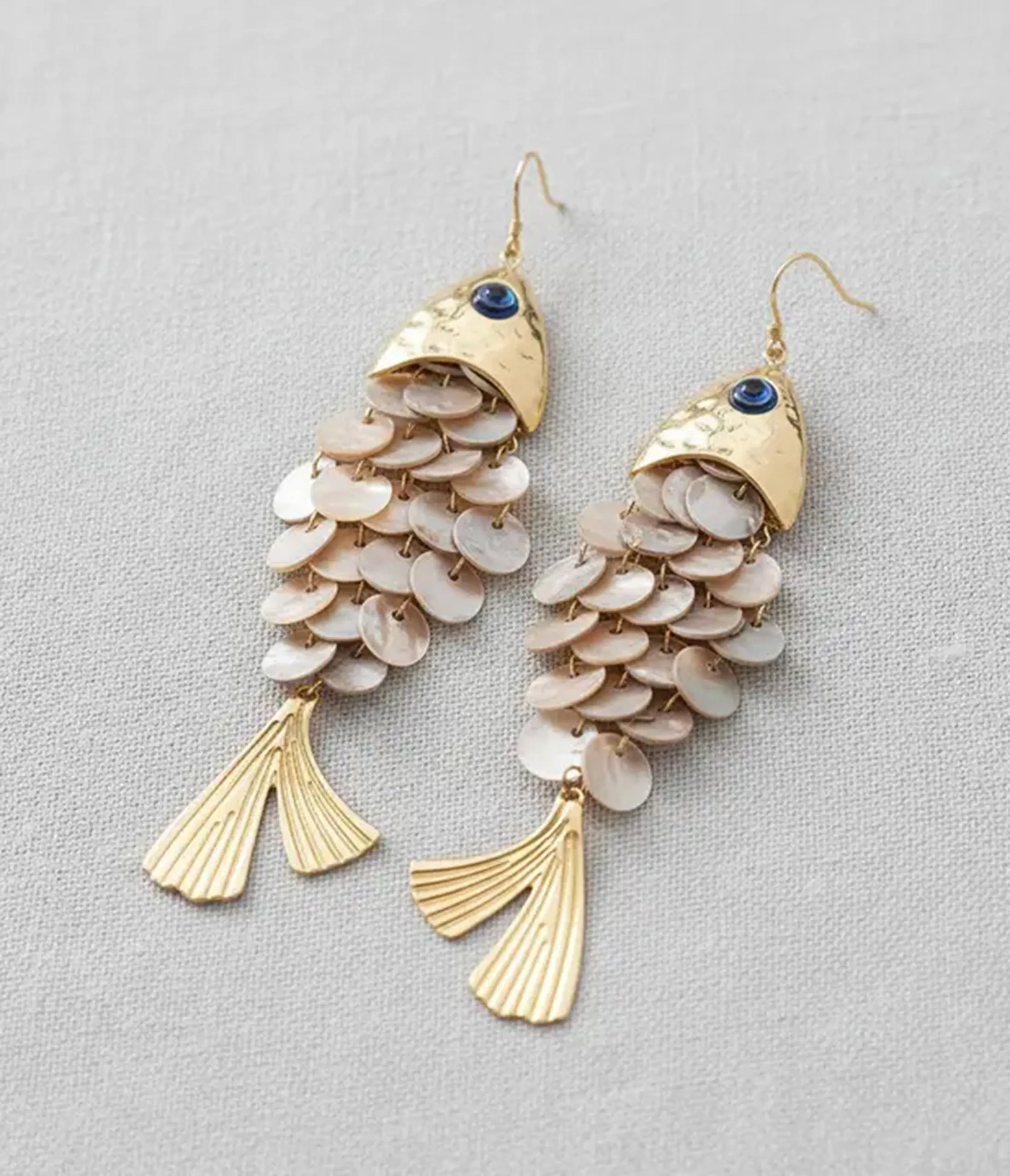 Shell Fish Dangle Earrings sold by Unique Vintage product image thumbnail 2