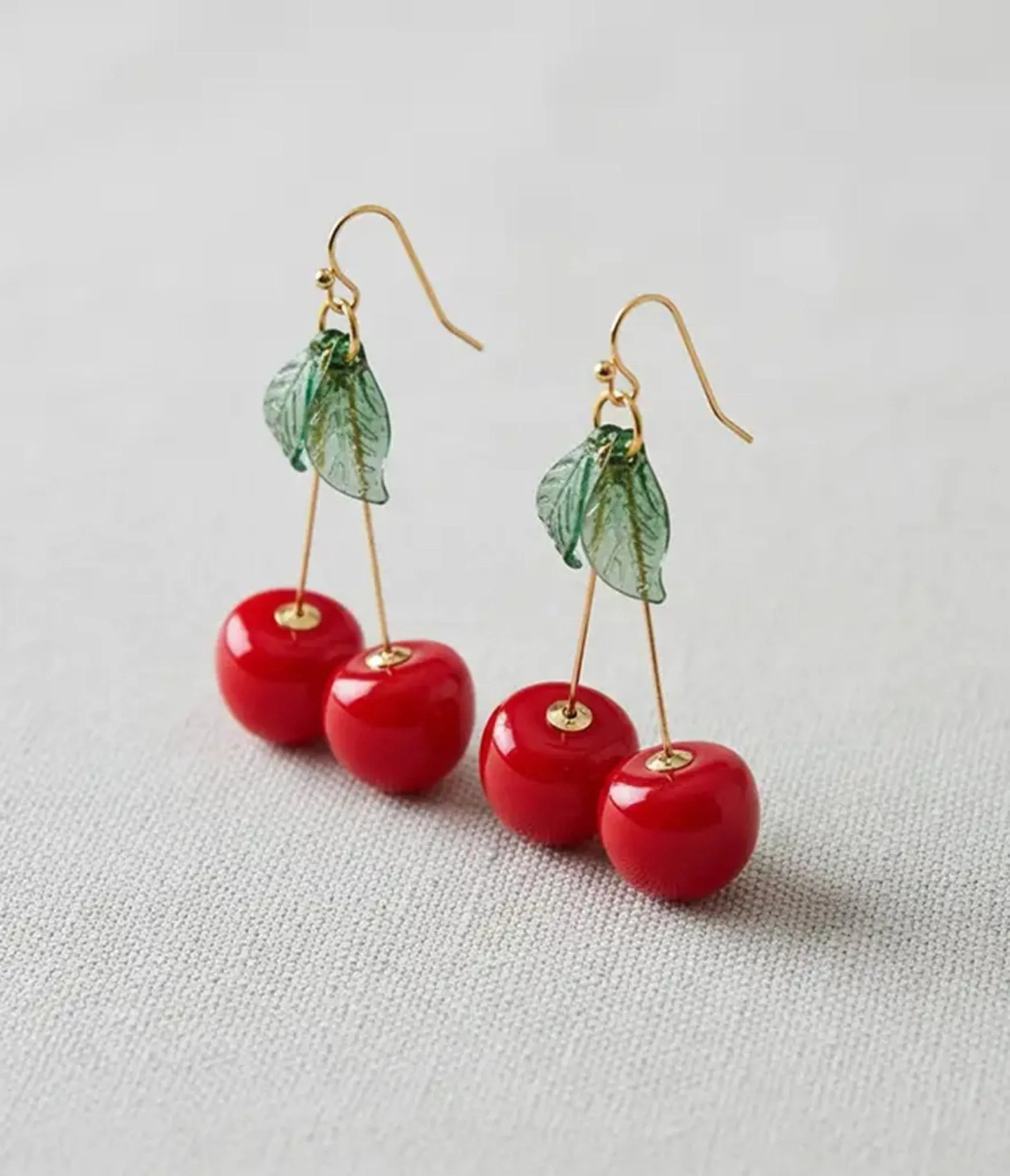 Cherry Drop Earrings sold by Unique Vintage product image thumbnail 2