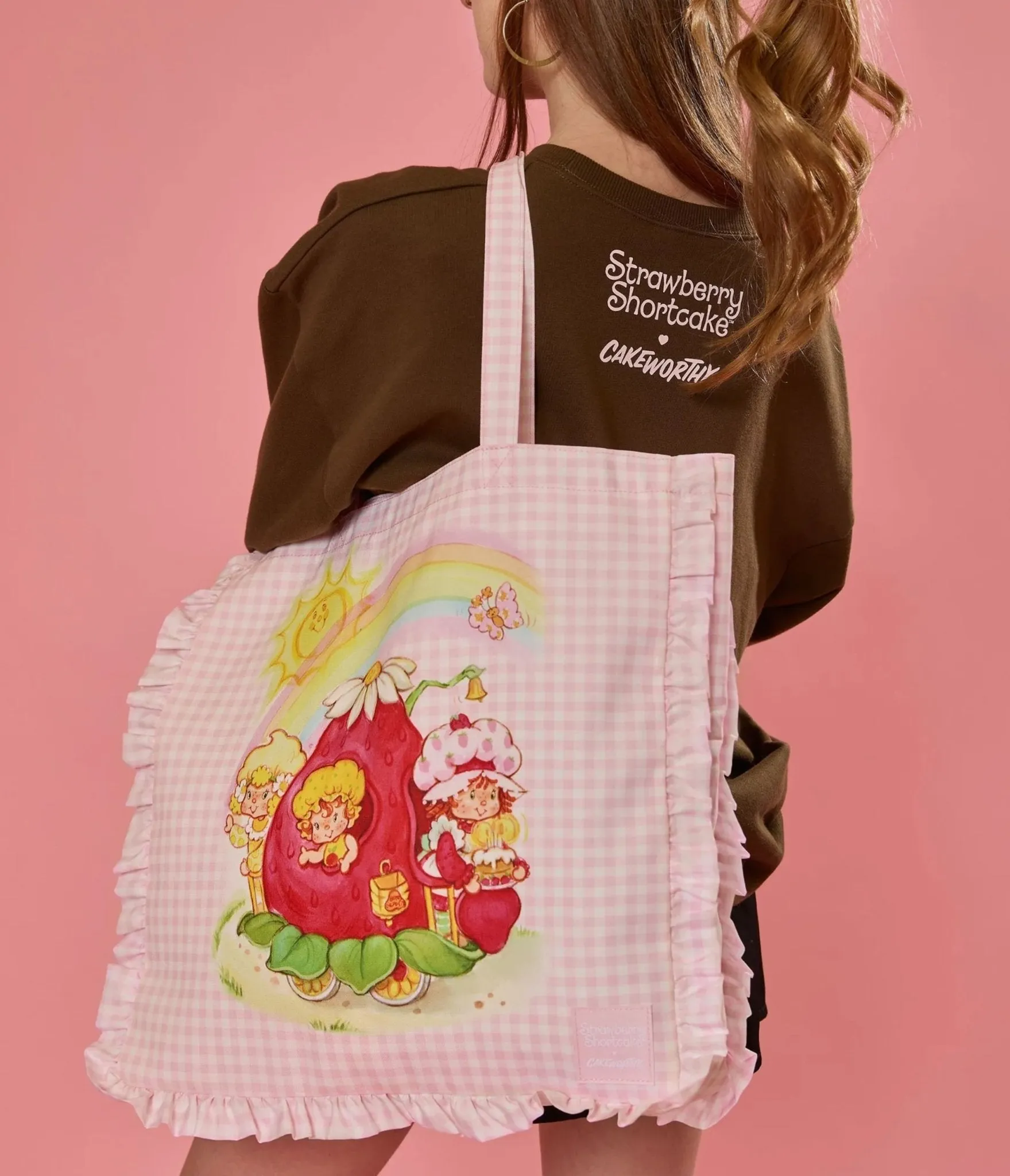 Cakeworthy Strawberry Shortcake Ruffle Tote Bag sold by Unique Vintage product image thumbnail 2