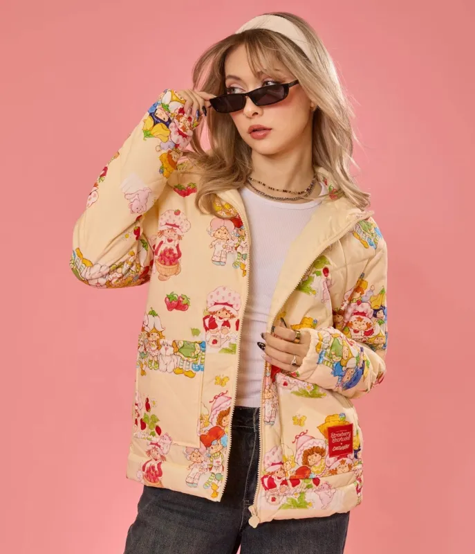 Cakeworthy Strawberry Shortcake Quilted Jacket sold by Unique Vintage