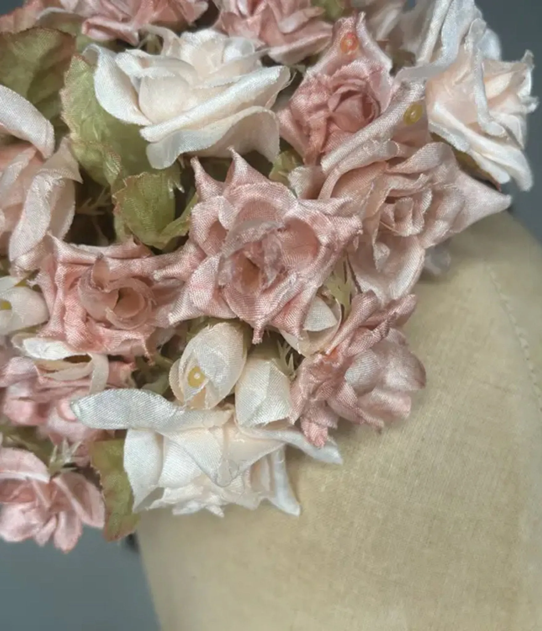 Kathy Jeanne Light Pink Rose Fascinator Headband sold by Unique Vintage product image thumbnail 2