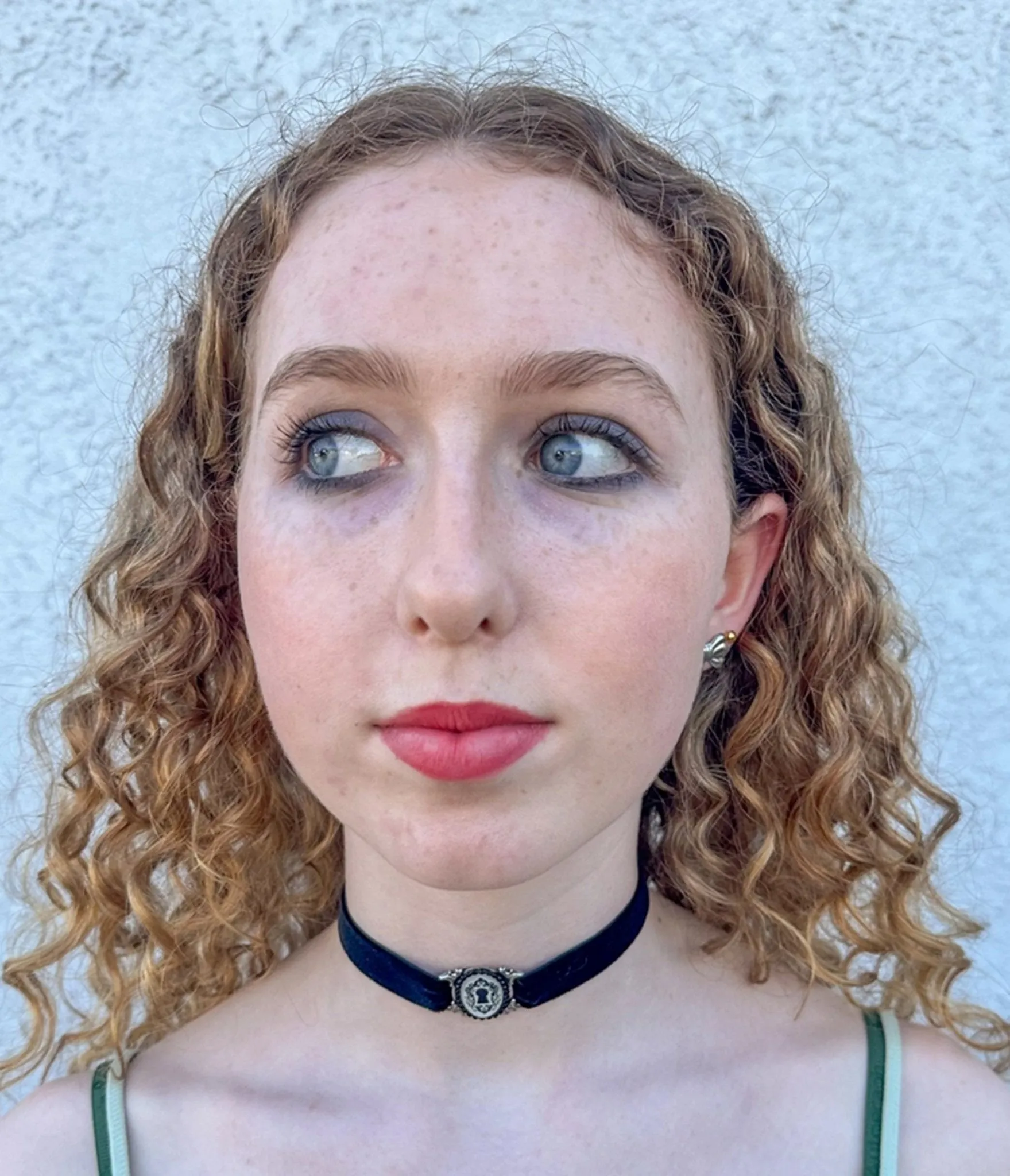 Black Velvet Keyhole Choker Necklace sold by Unique Vintage product image thumbnail 3