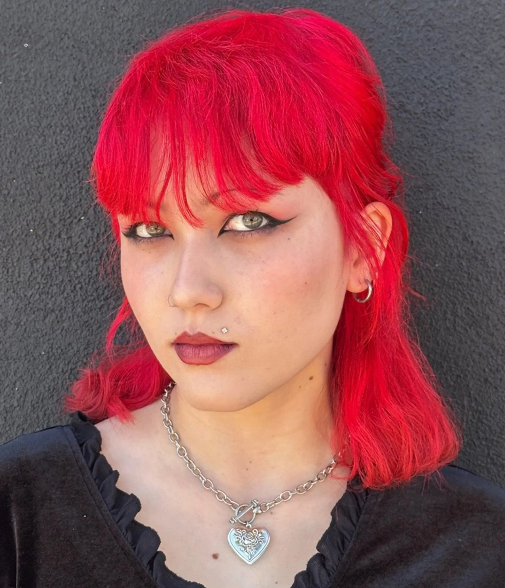 Silver Plated Heart Locket Chain Necklace sold by Unique Vintage product image thumbnail 2