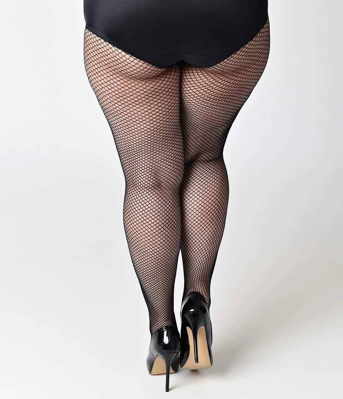 Plus Size Black Fishnet Tights sold by Unique Vintage product image thumbnail 3