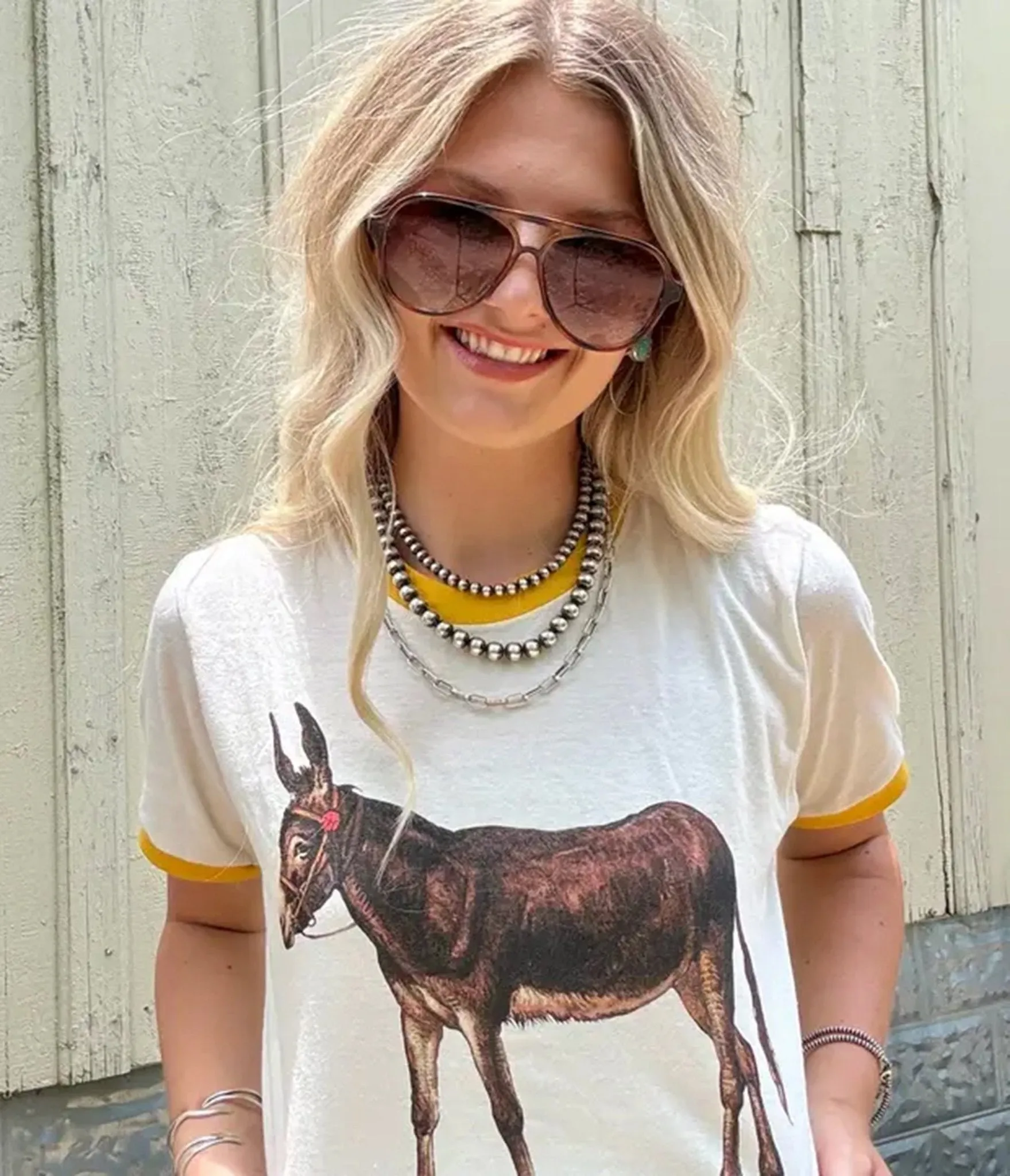 Vintage Donkey Ringer Tee sold by Unique Vintage product image thumbnail 2
