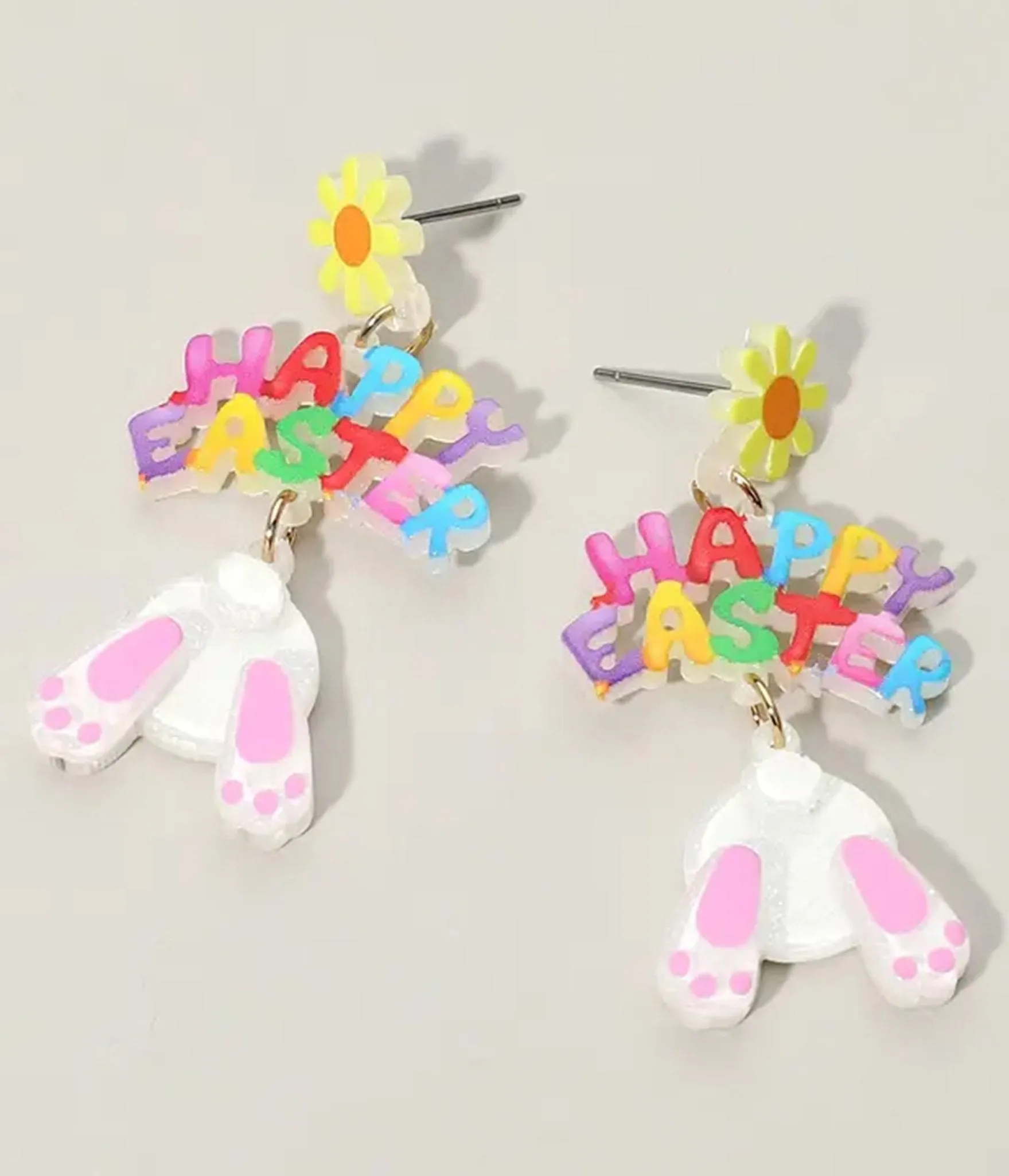 Happy Easter Bunny Earrings sold by Unique Vintage product image thumbnail 2