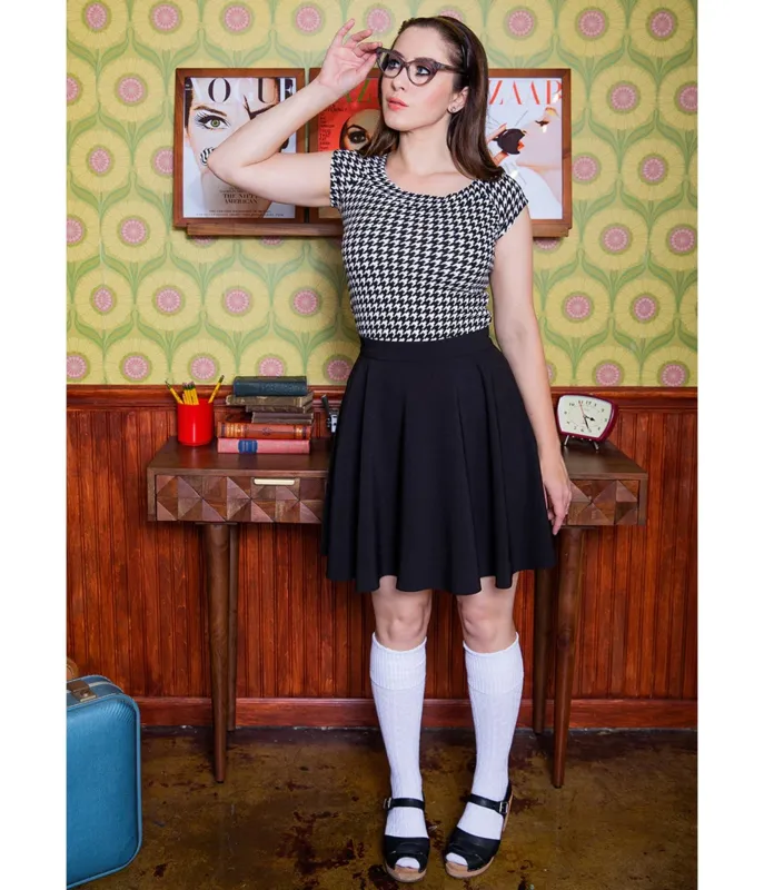 Retrolicious Black Harper Skater Skirt made by Retrolicious