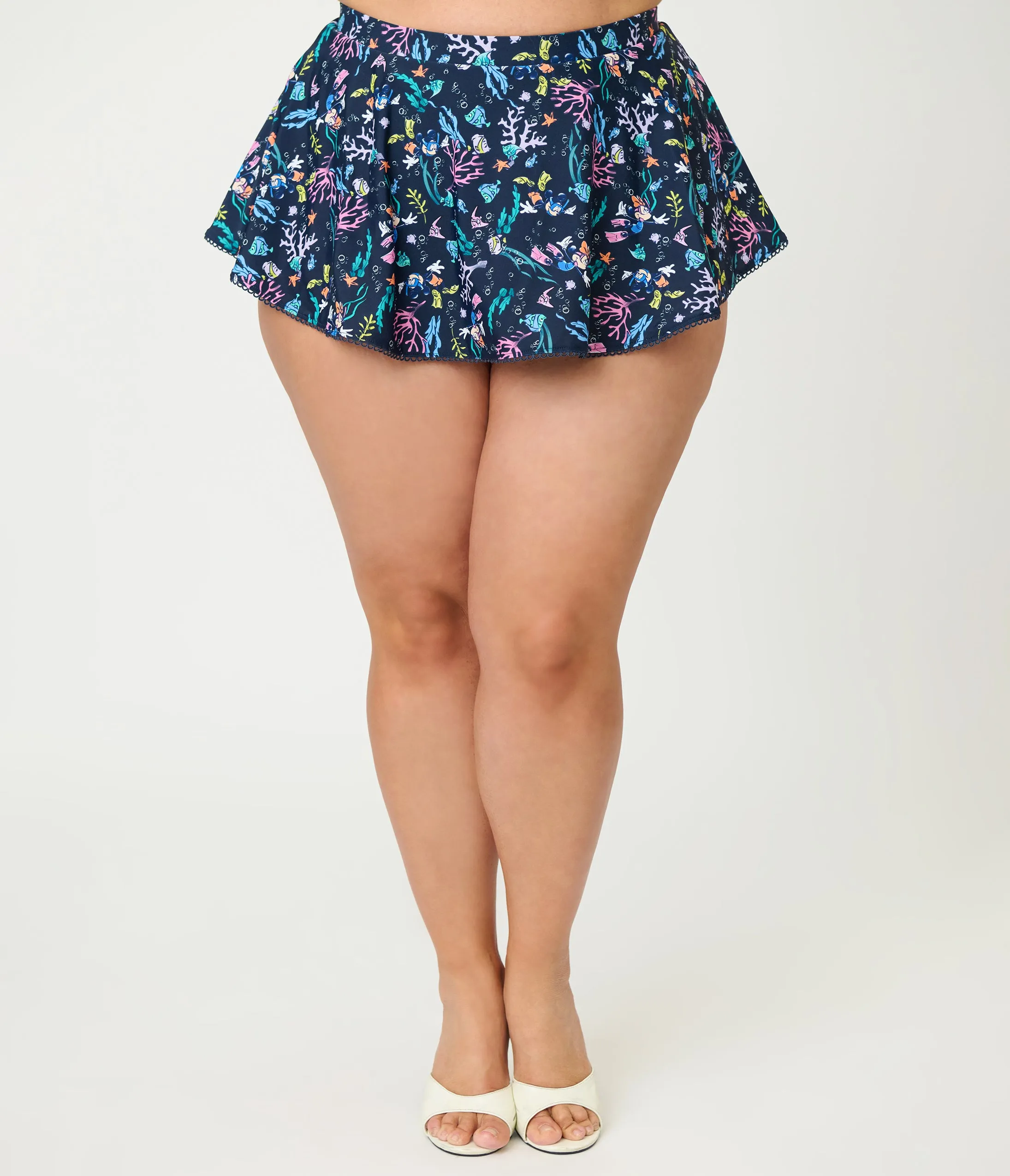 Disney Mickey & Friends Collection by Unique Vintage Plus Size Scuba Mickey Coronado Swim Skirt sold by Unique Vintage product image thumbnail 2