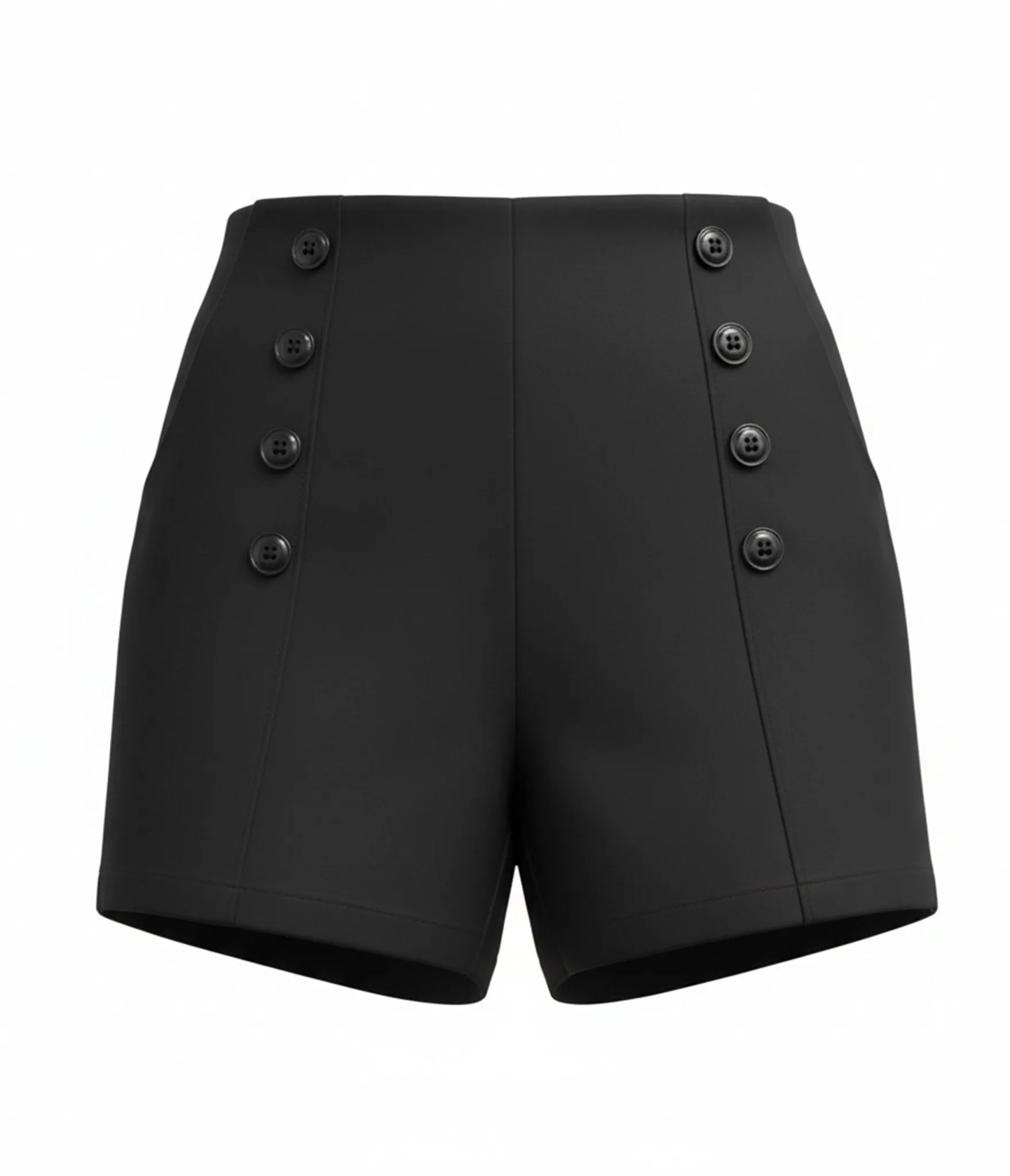 Rockin Bettie Black High Waist Shorts sold by Unique Vintage product image thumbnail 3
