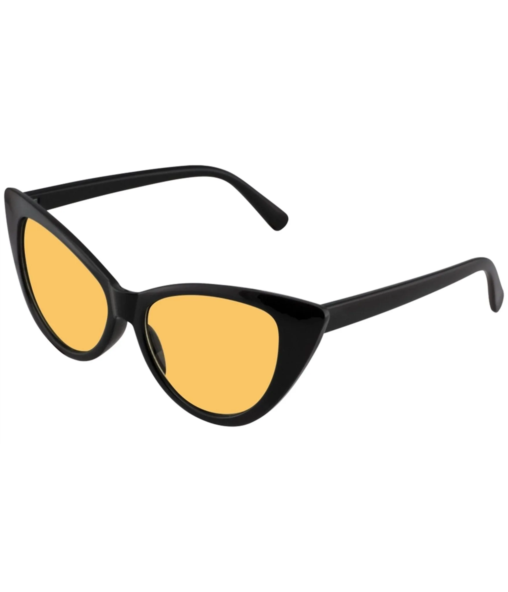 Retro Black & Orange Lens Cat Eye Sunglasses sold by Unique Vintage product image thumbnail 2
